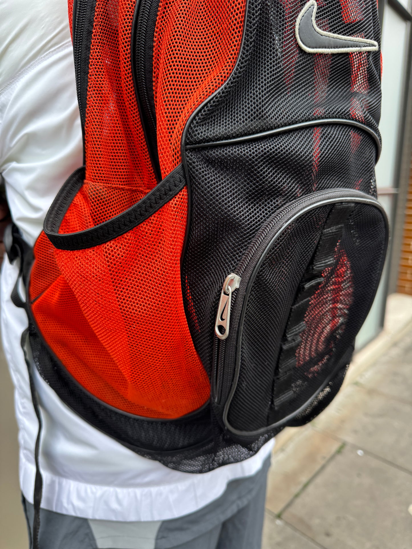 Early 2000’s Nike Big Swoosh Mesh Back Pack