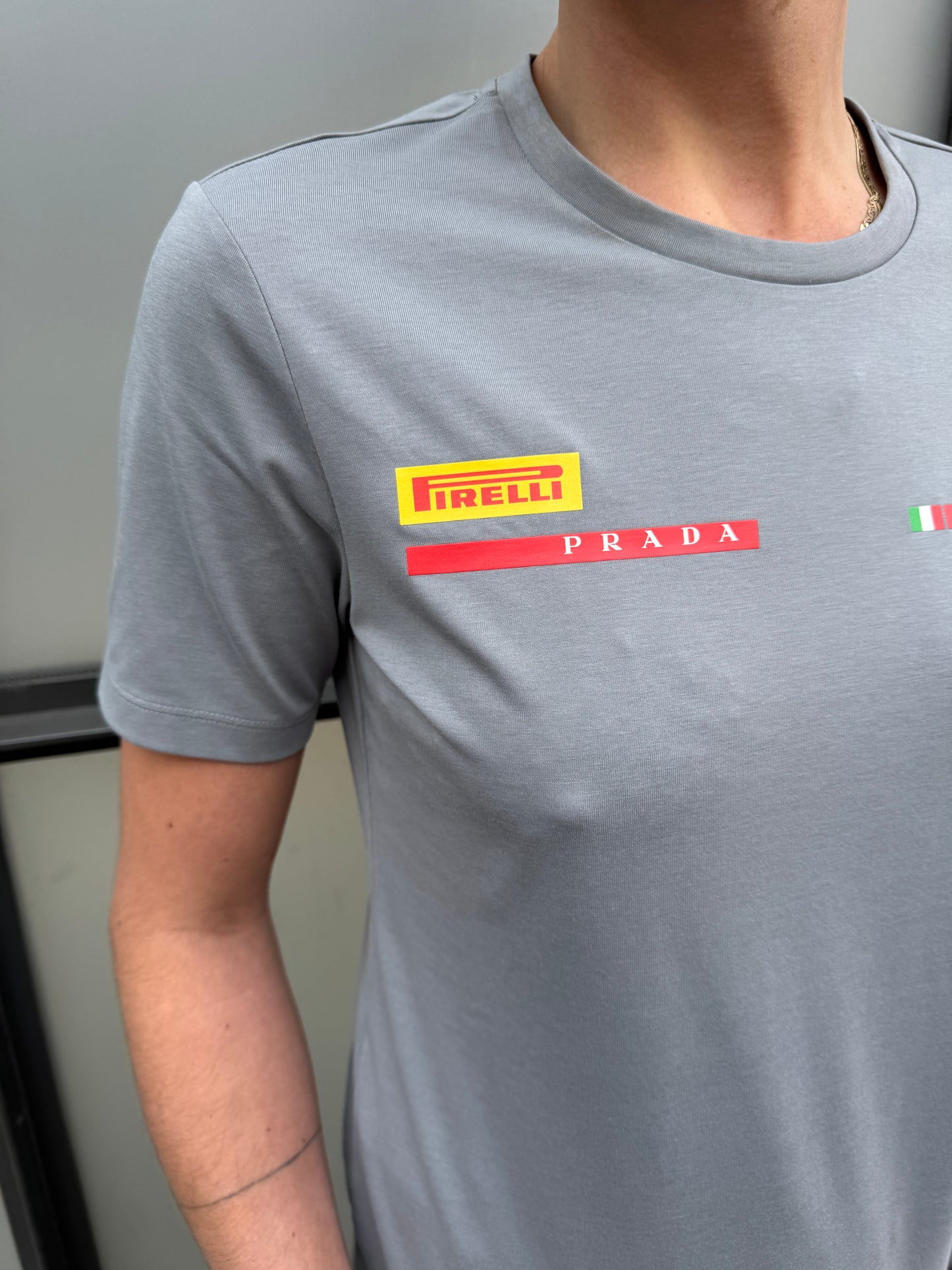 Prada Luna Rossa Grey Tee