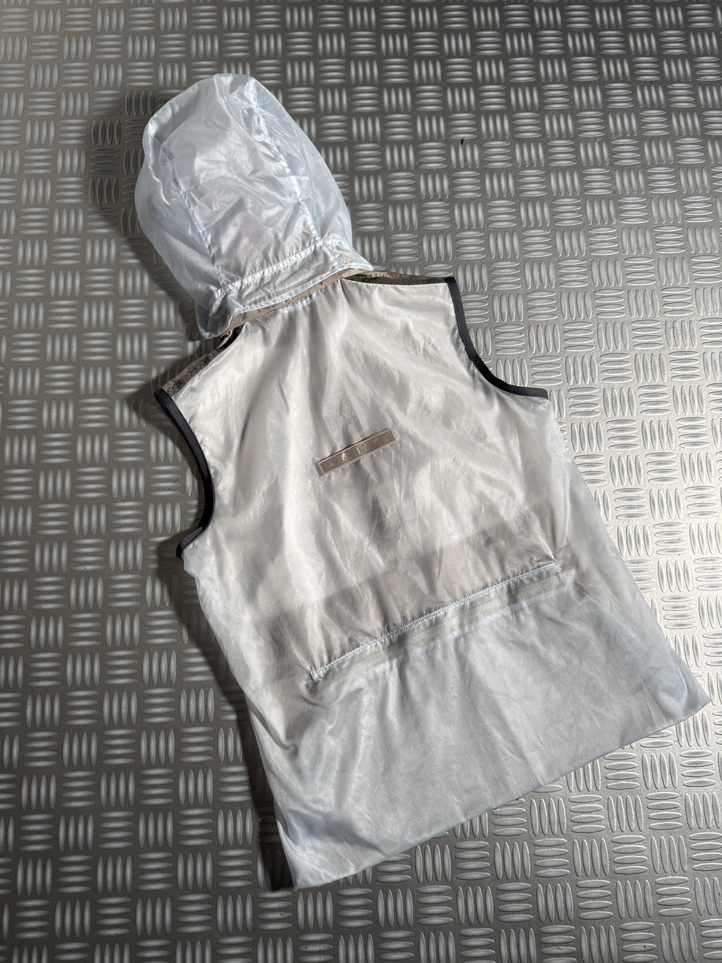 SS00’ Prada Sport Semi Transparent Back 3M Hooded Vest