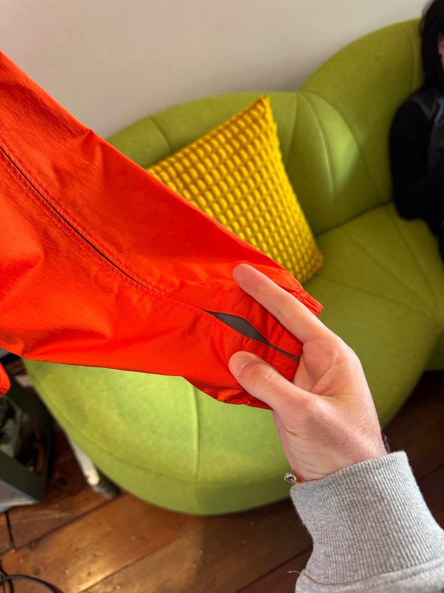SS03’ Nike Mobius Bright Orange Articulated 1/4 Zip Jacket