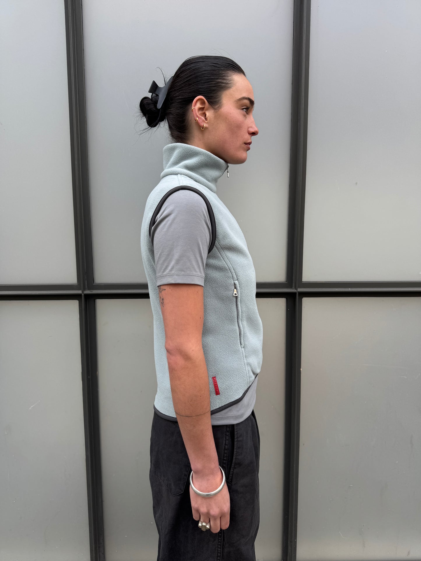 SS99’ Prada Sport Duck Egg Baby Blue/Grey Fleece Vest