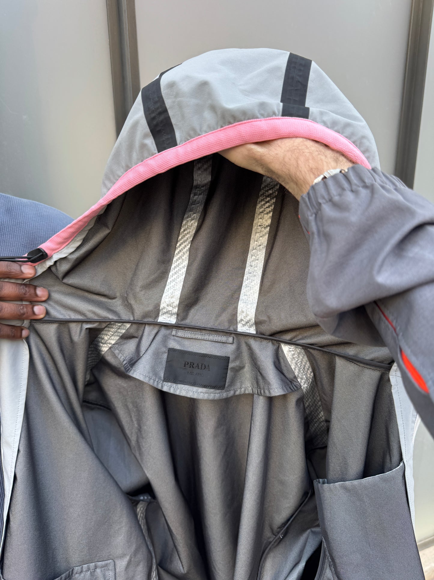 SS17’ Prada Mainline Technical Taped Seam Waterproof Jacket