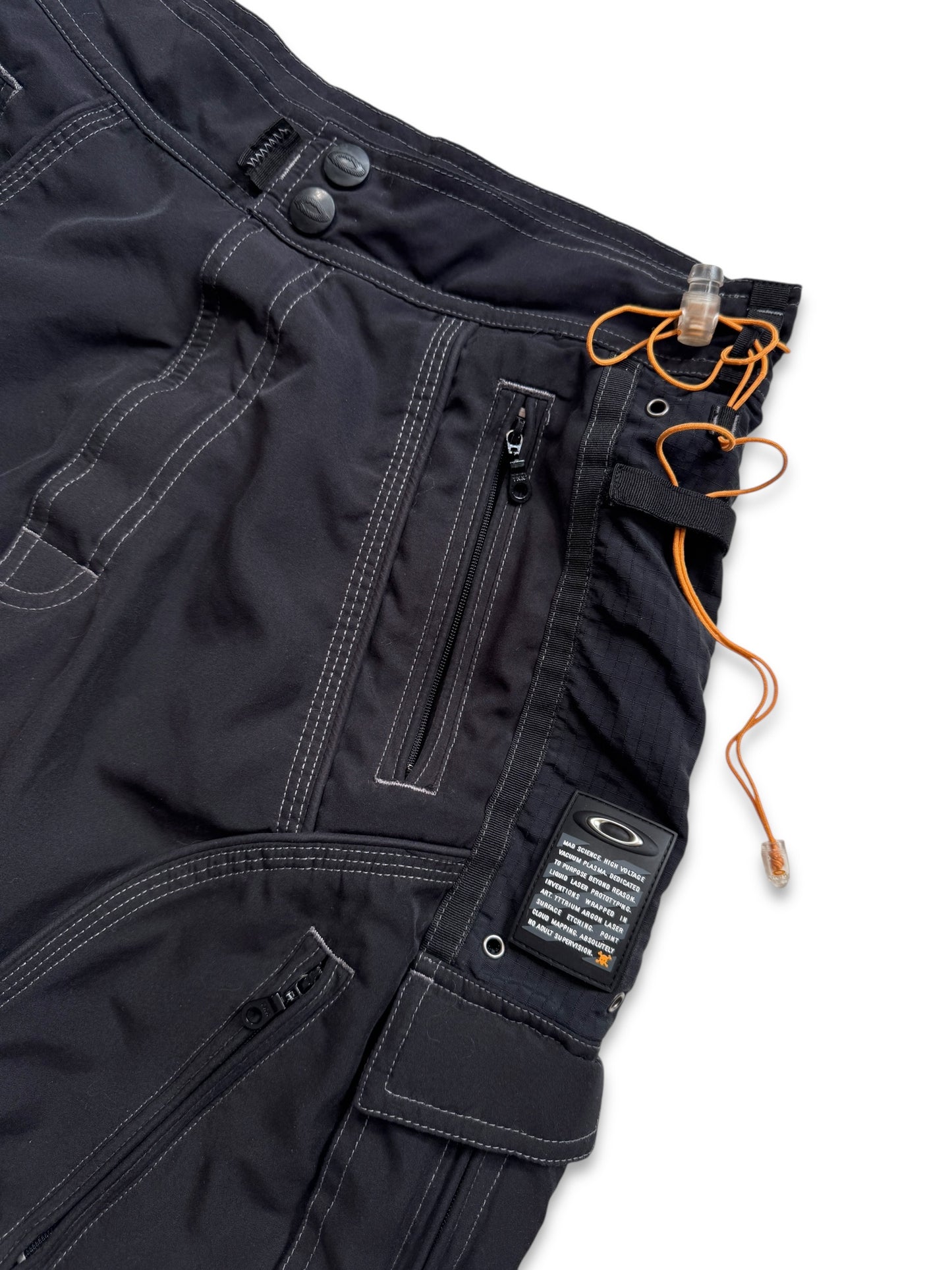 Early 2000’s Oakley Jet Black Technical Ventilated Shorts