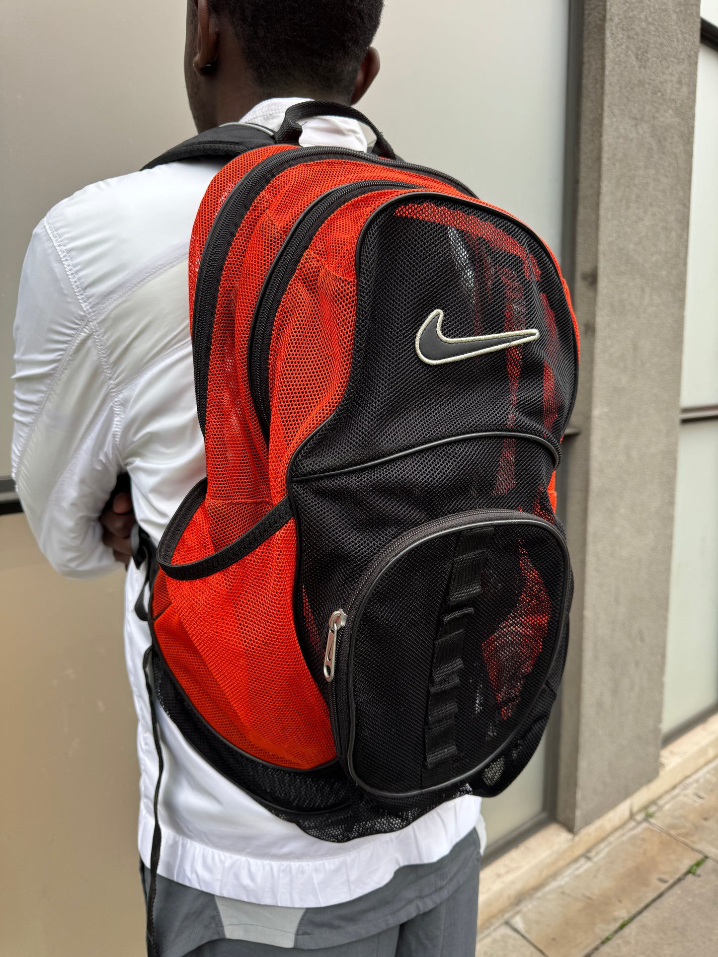 Early 2000’s Nike Big Swoosh Mesh Back Pack