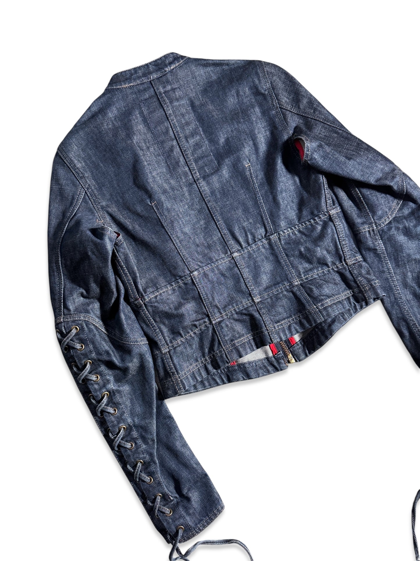 SS03’ Prada Sport Cropped Lace Denim Jacket