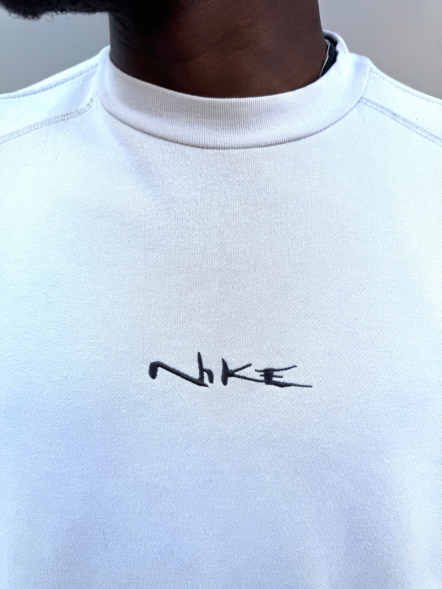 Early 2000’s Nike Spellout Stash Pocket Crewneck