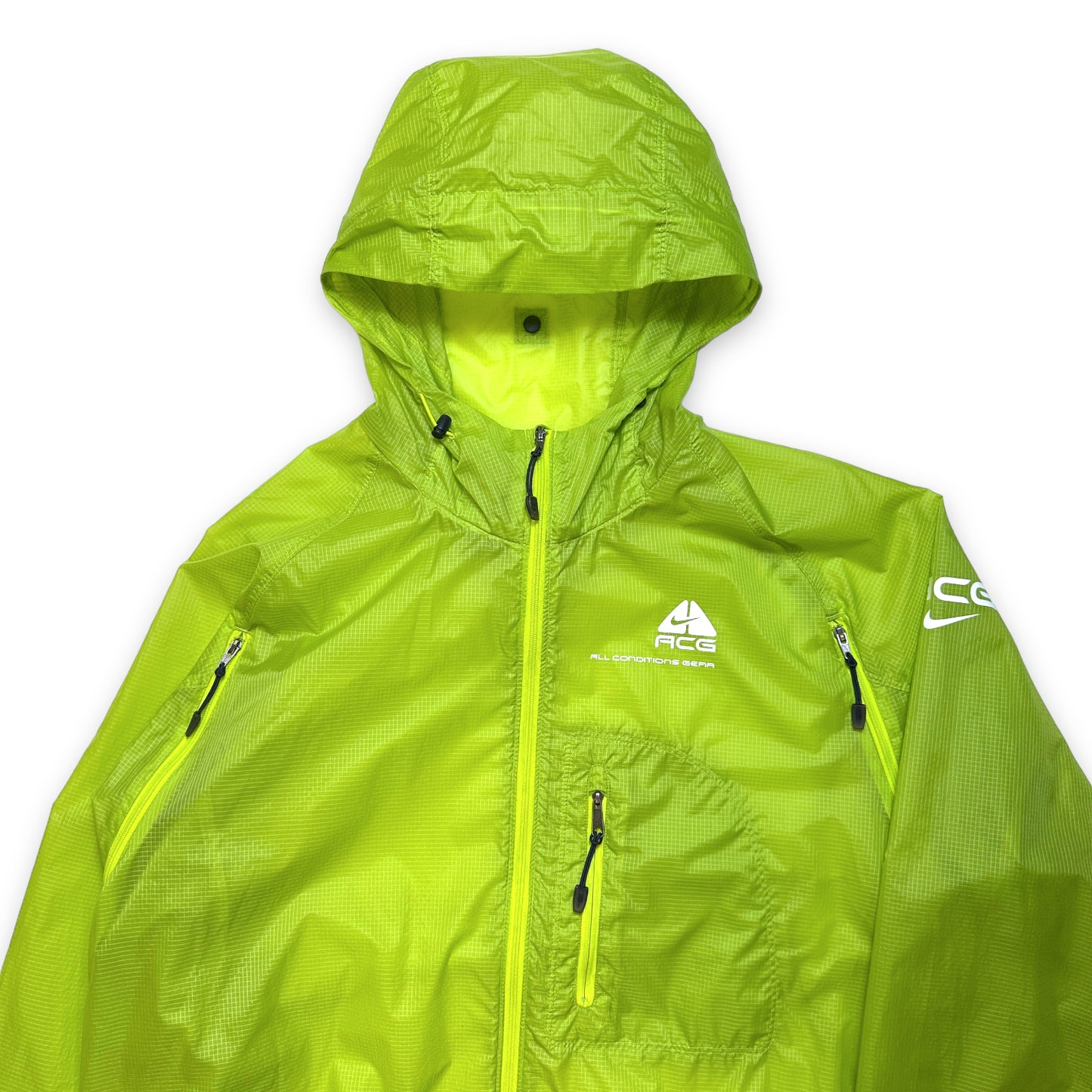 ナイキ ACG 半透明ボルト グリーン ジャケット - M