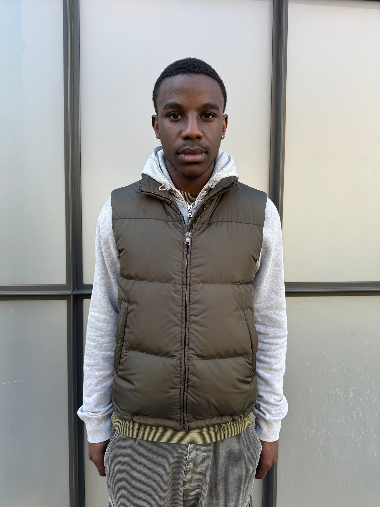 Early 2000’s Prada Sport Khaki Green Padded Gilet