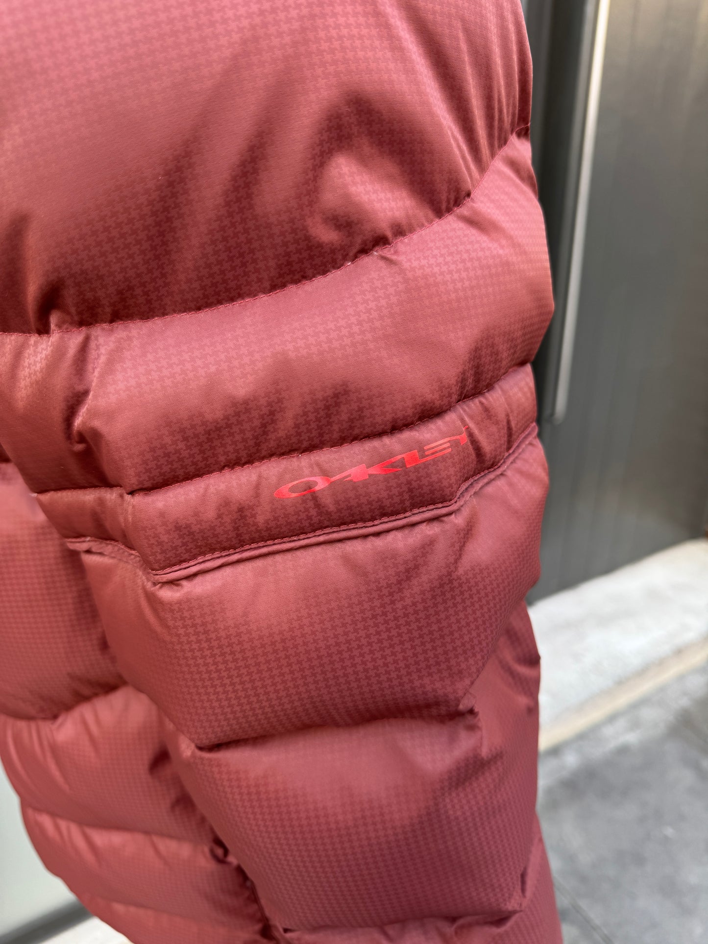 Oakley Software Burgundy Padded Puffer Jacket