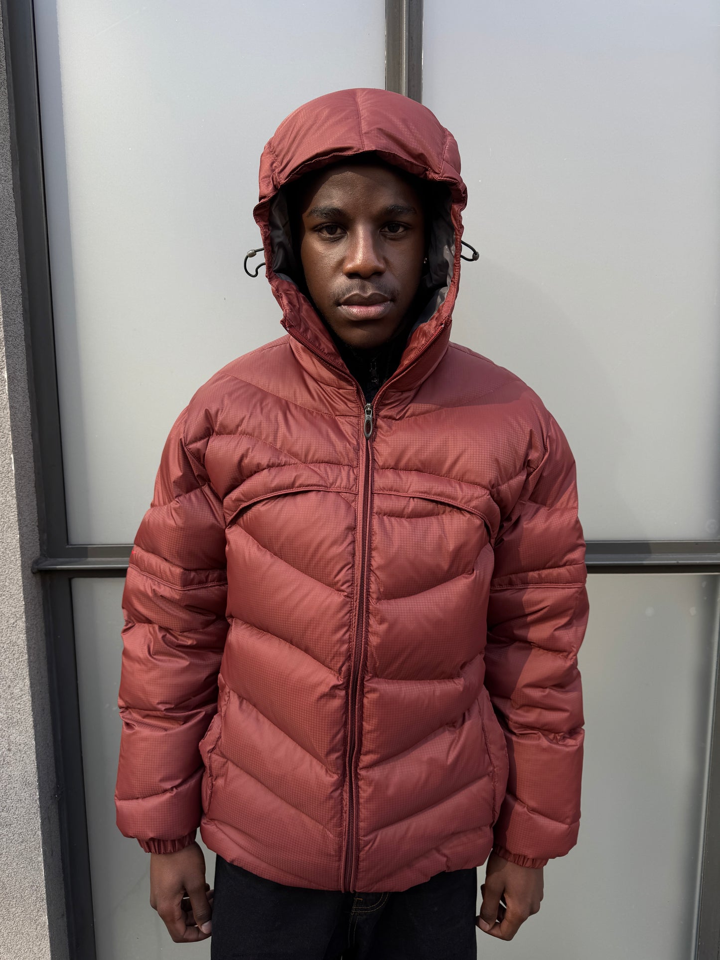 Oakley Software Burgundy Padded Puffer Jacket