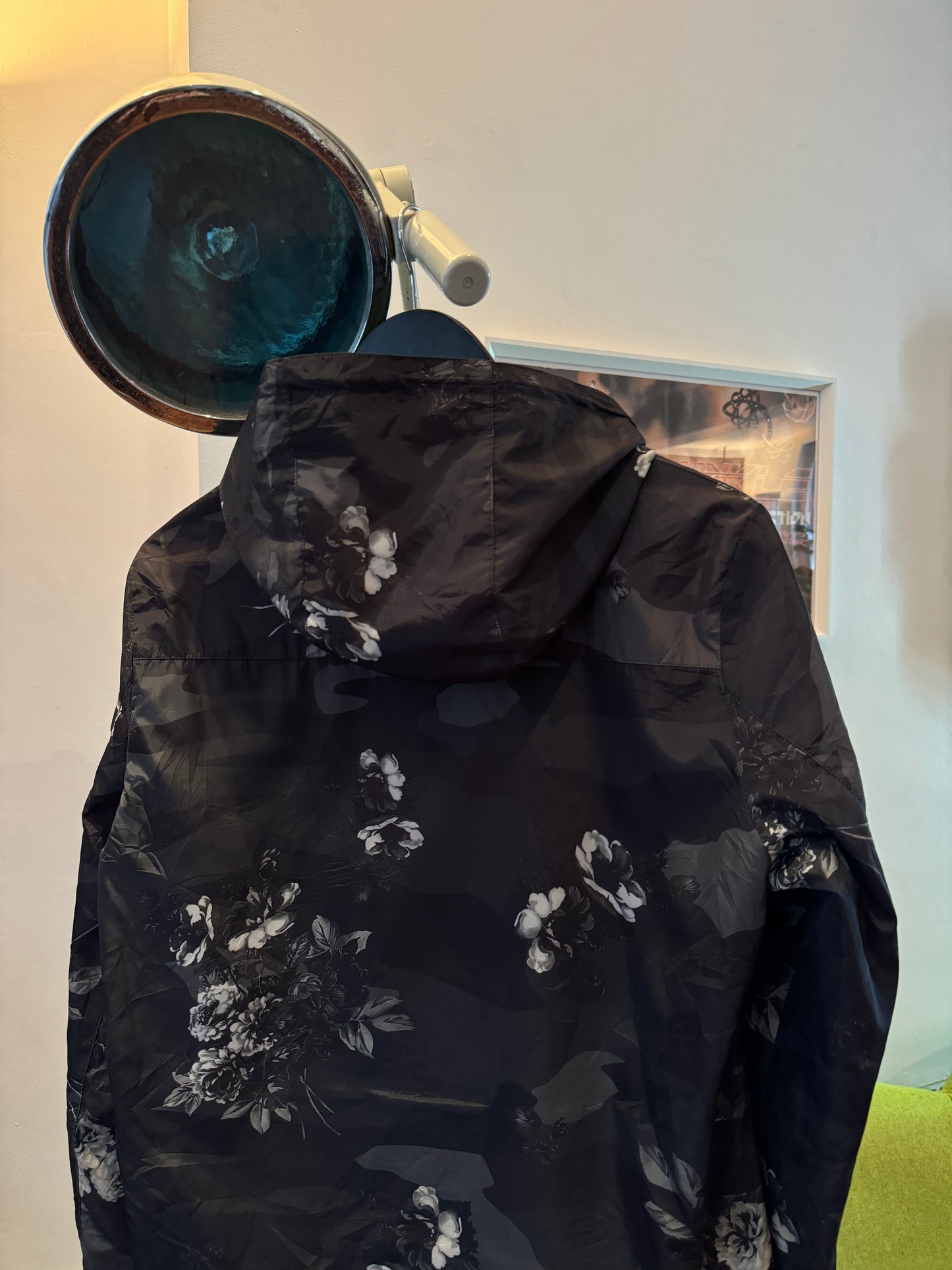 Prada Mainline Reversible Camo/Flowers Print Nylon Jacket