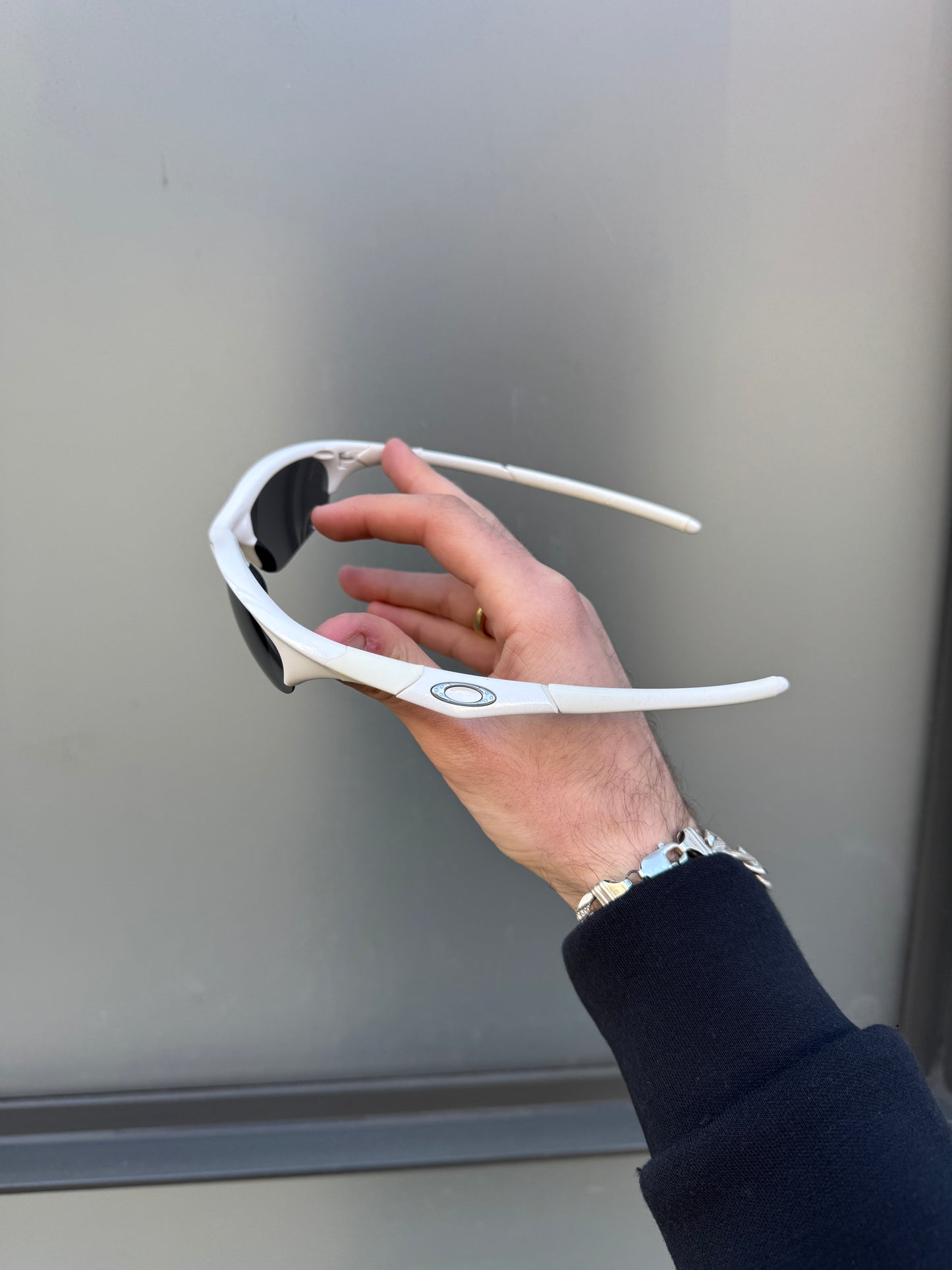 Oakley Half Jacket Pure White Sunglasses