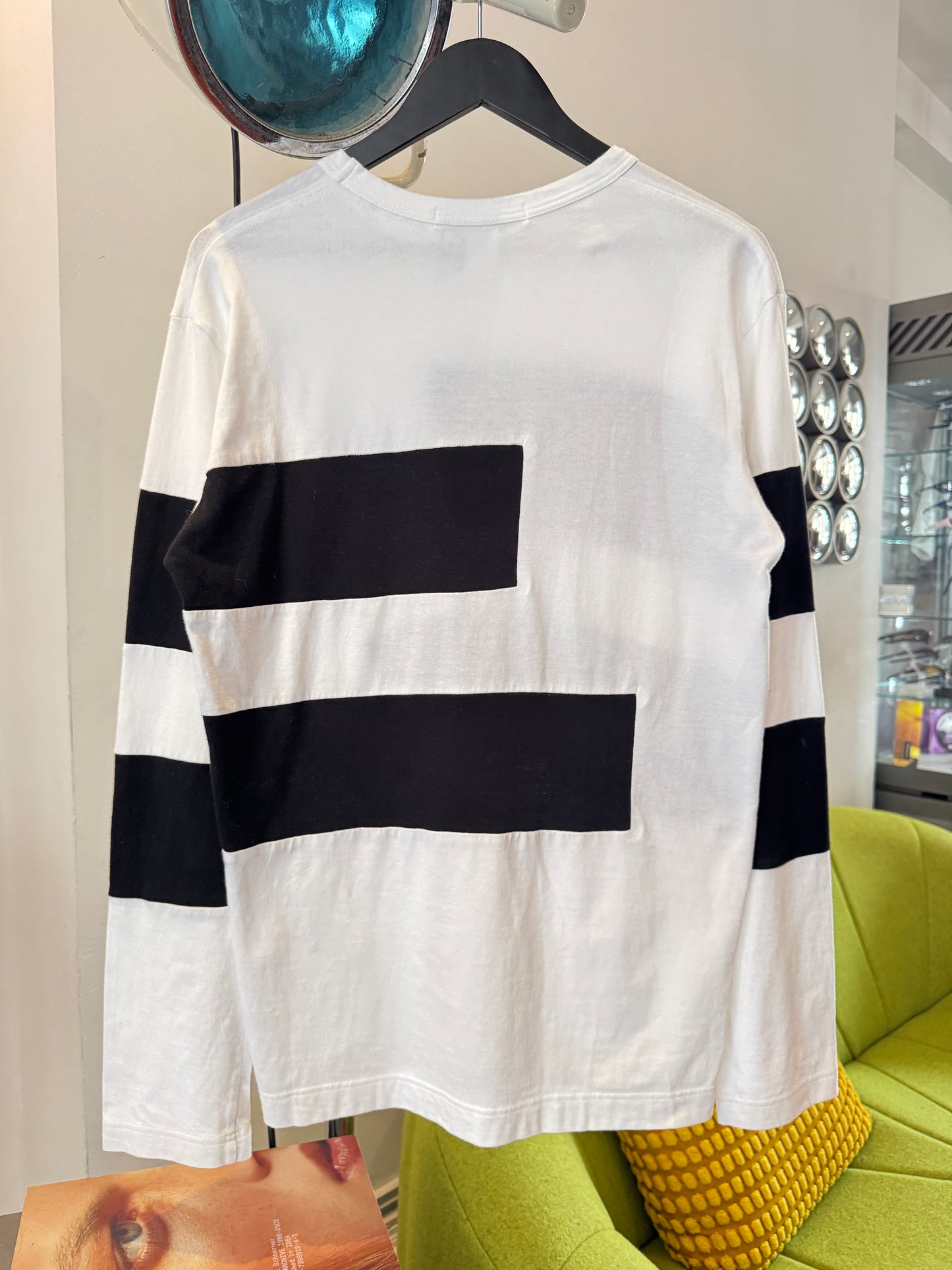 Early 2000's Comme Des Garcons SHIRT Striped Panel Longsleeve T-Shirt