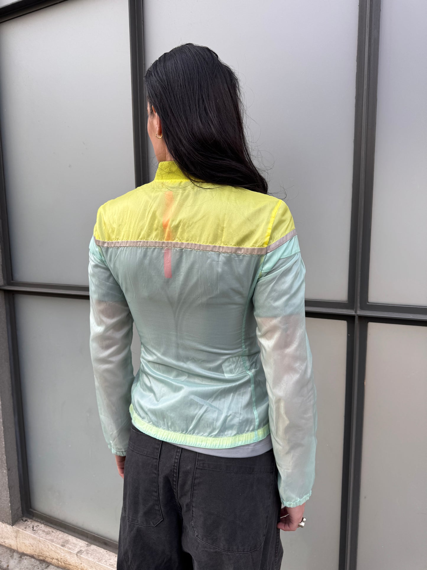 SS00’ Prada Sport Semi Transparent Yellow/Turquoise Jacket