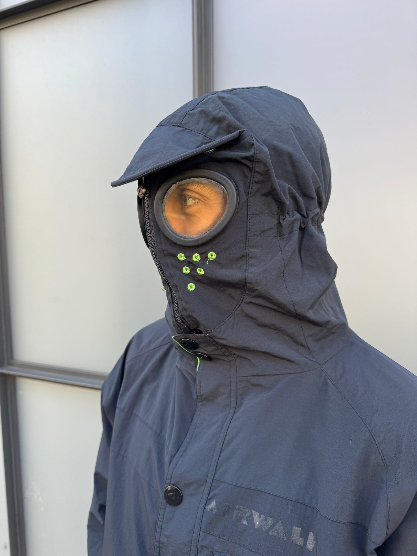 Early 2000’s Airwalk Jet Black Goggle Jacket