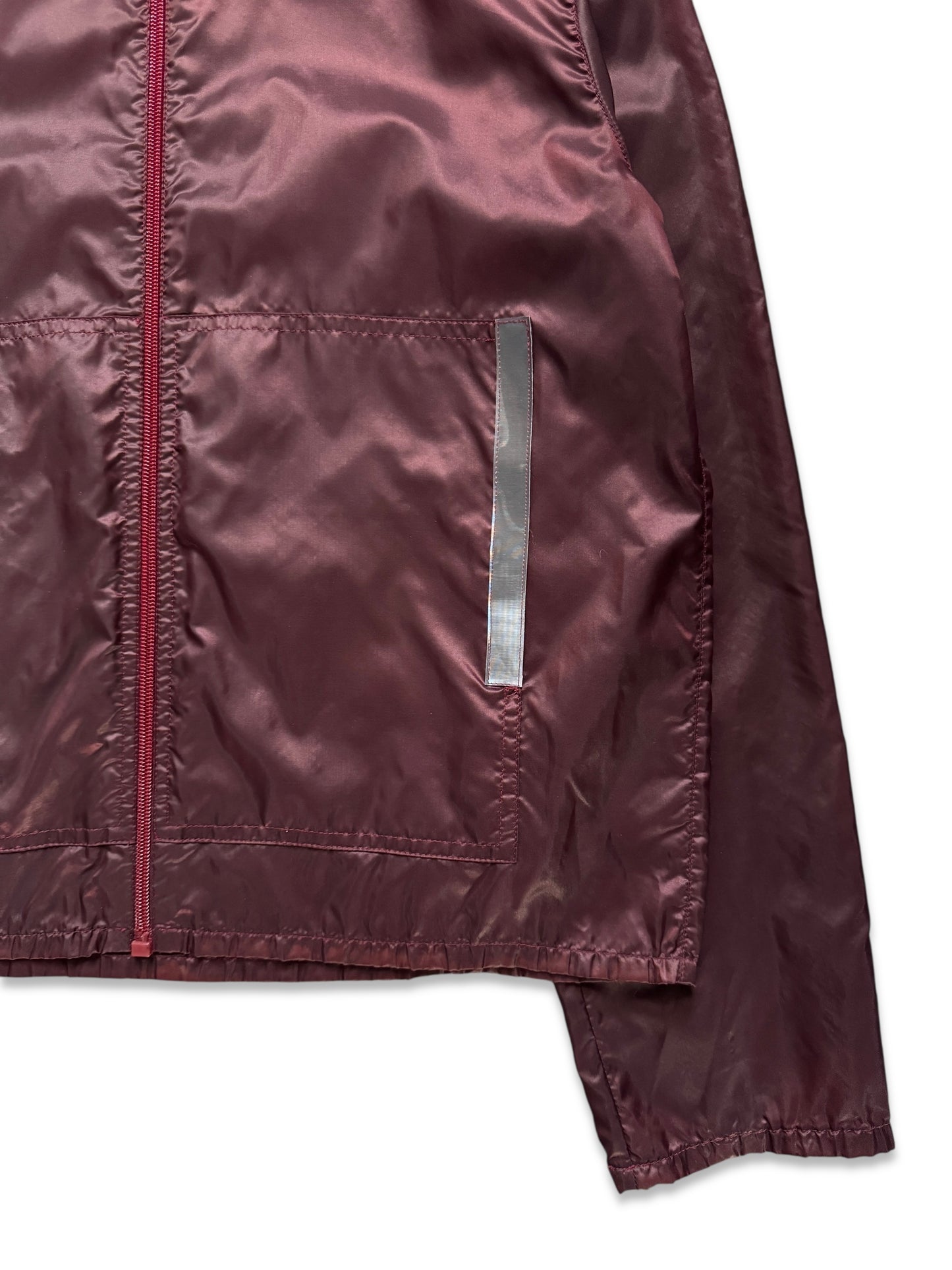 SS00’ Prada Sport 3M Burgundy Hooded Nylon Jacket
