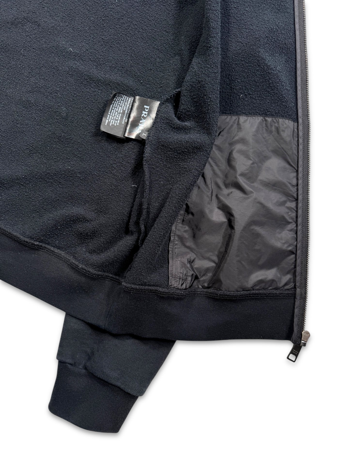 Prada Linea Rossa Midnight Navy Zipped Hoodie