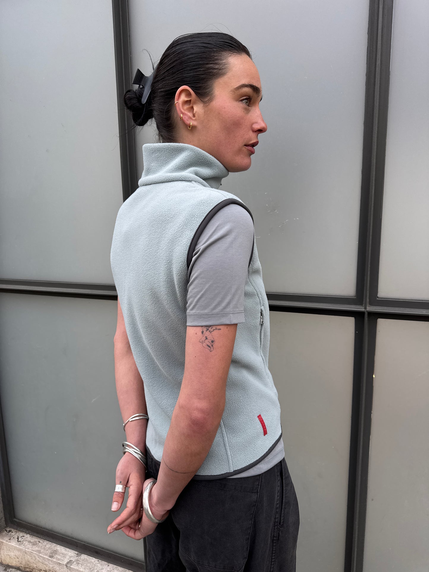 SS99’ Prada Sport Duck Egg Baby Blue/Grey Fleece Vest