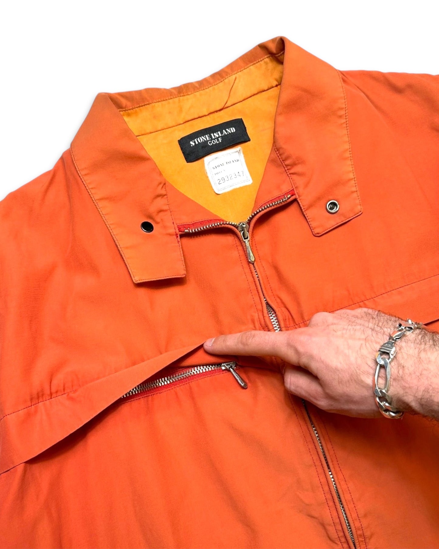 1989 Stone Island Golf Orange Chore Jacket