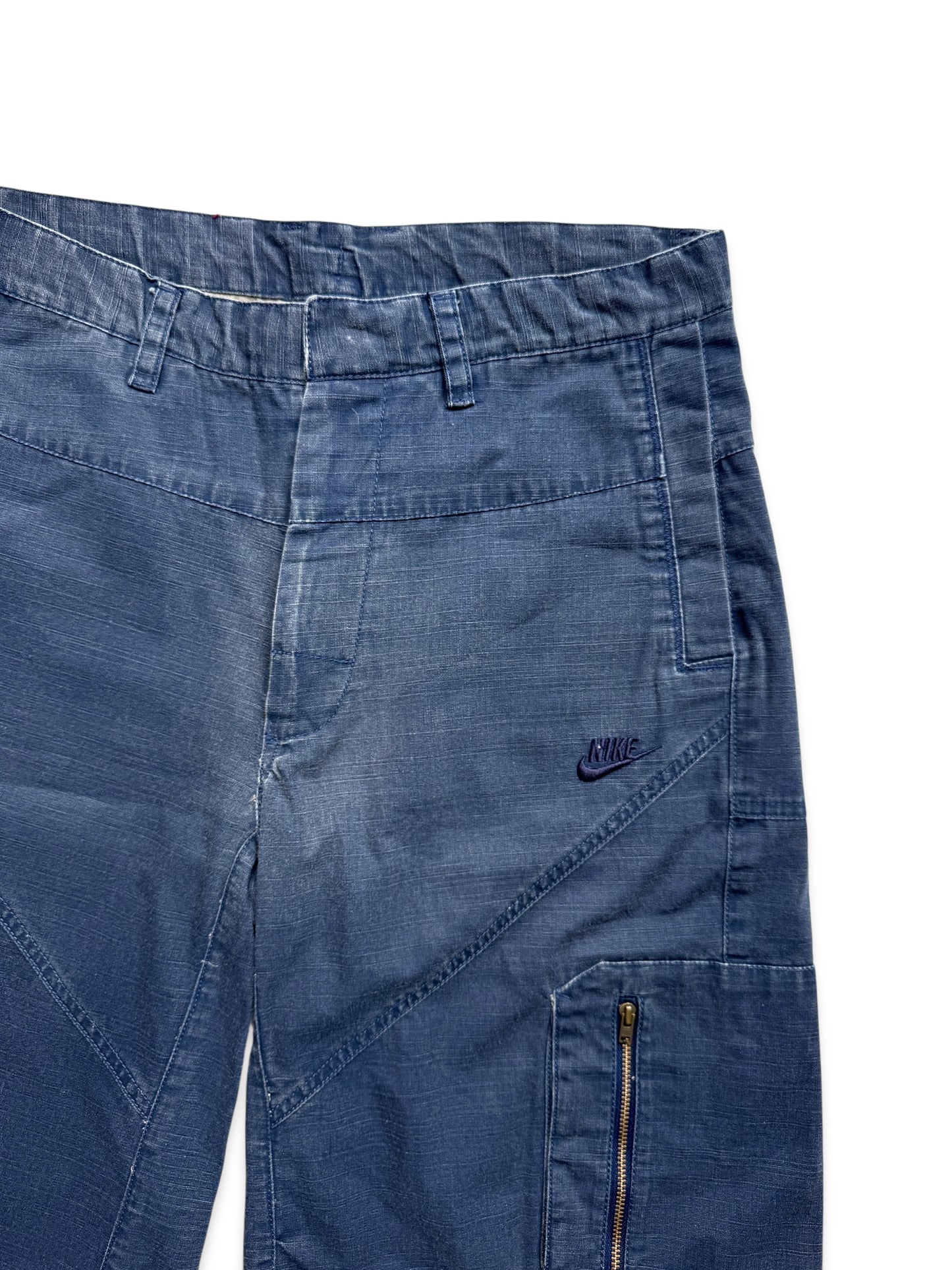 Early 2000’s Nike Washed Navy Cargo Shorts
