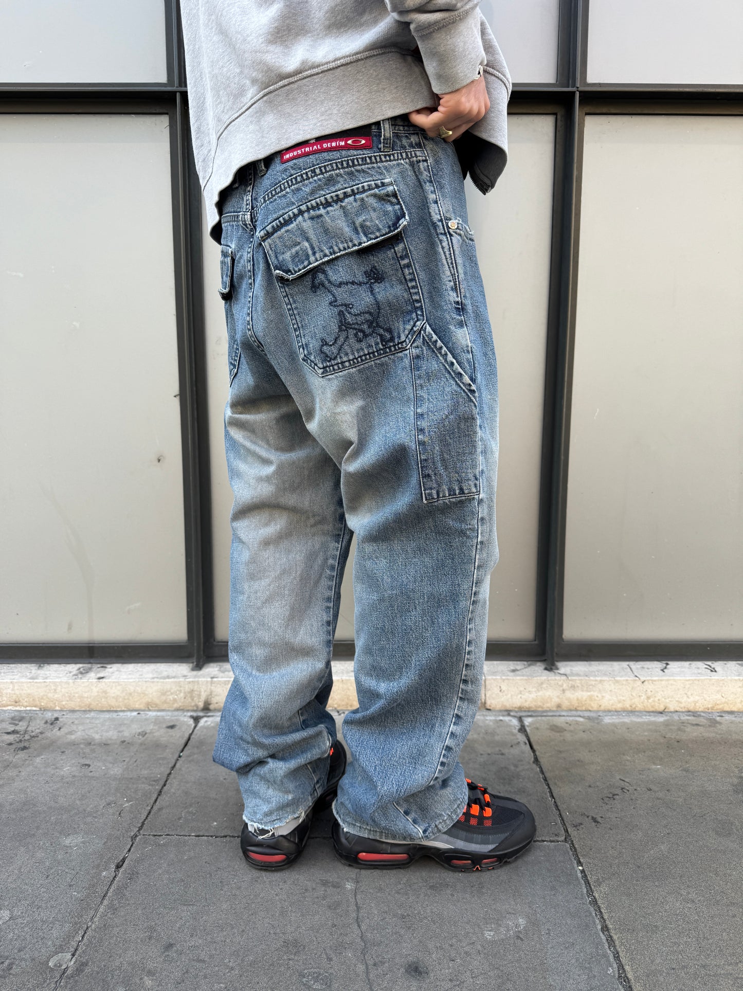 Early 2000’s Oakley Washed Blue Industrial Denim