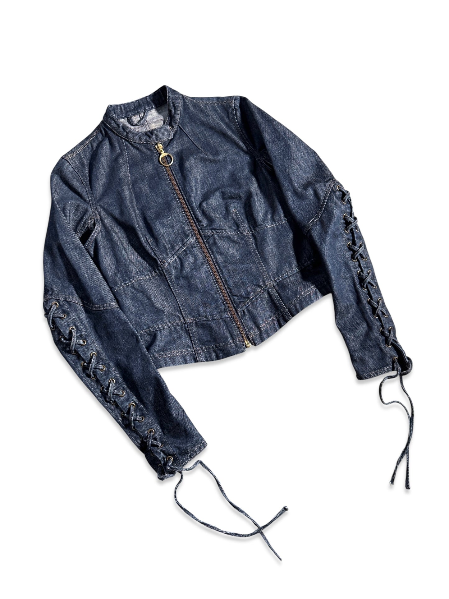 SS03’ Prada Sport Cropped Lace Denim Jacket