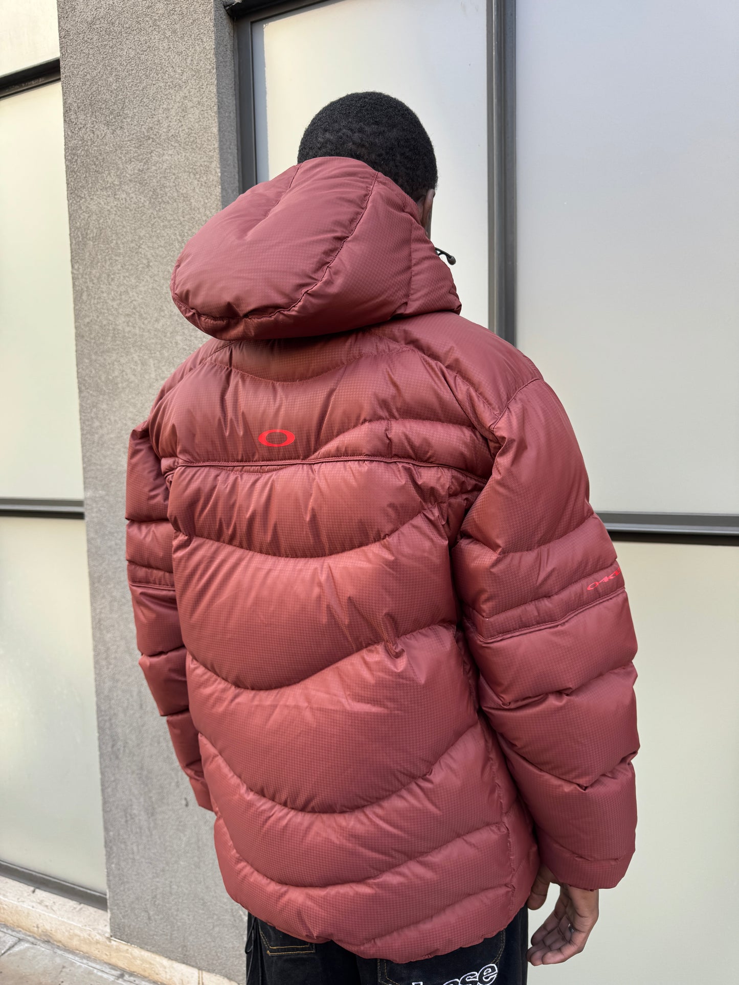 Oakley Software Burgundy Padded Puffer Jacket