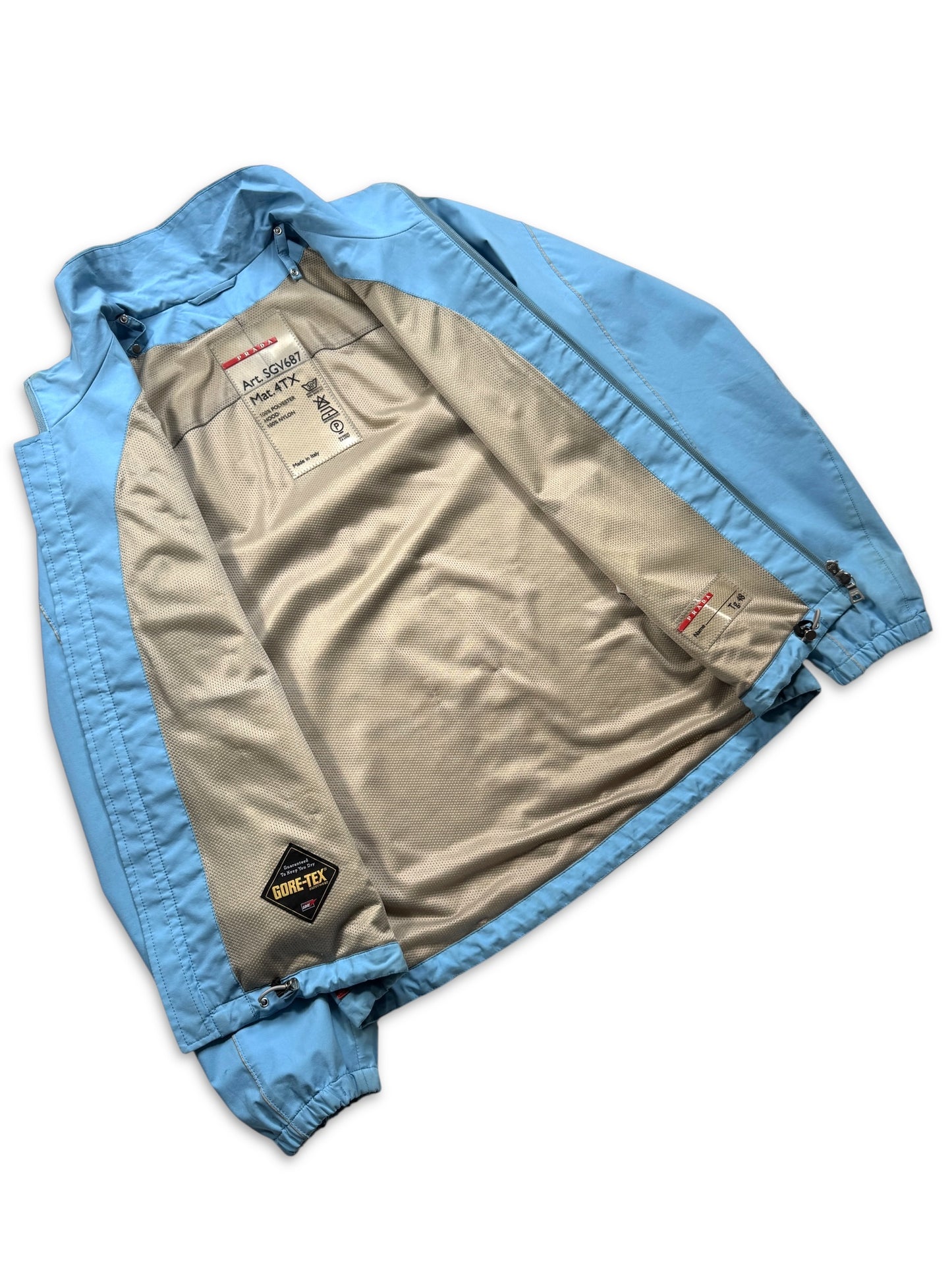 SS00’ Prada Sport Gore-Tex Sky Blue Jacket
