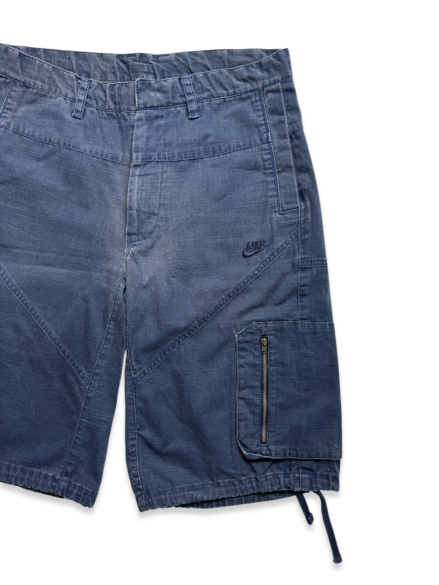 Early 2000’s Nike Washed Navy Cargo Shorts