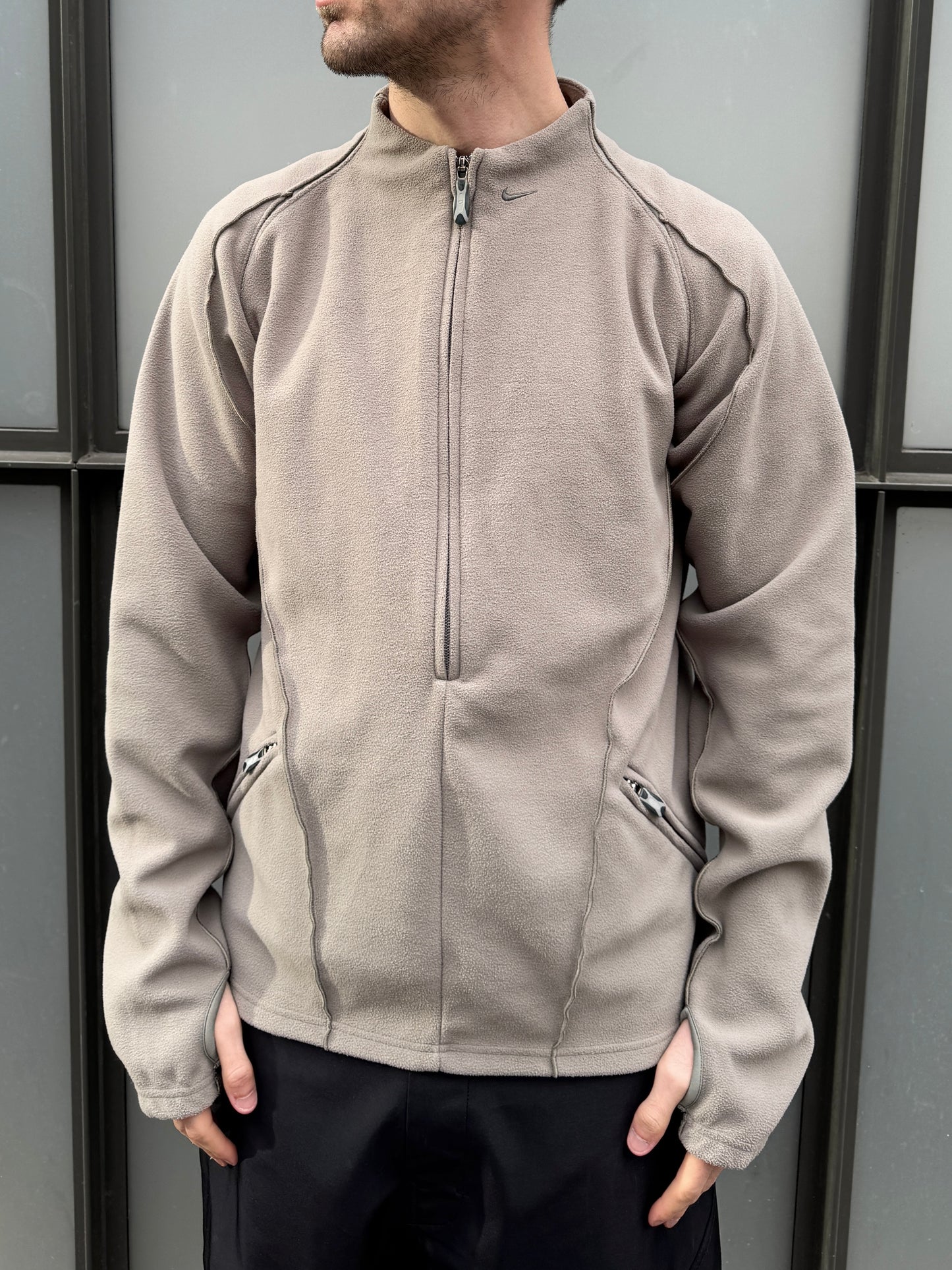 2003 Nike ‘MB1’ Mobius Mini Swoosh Technical Half Zip Fleece
