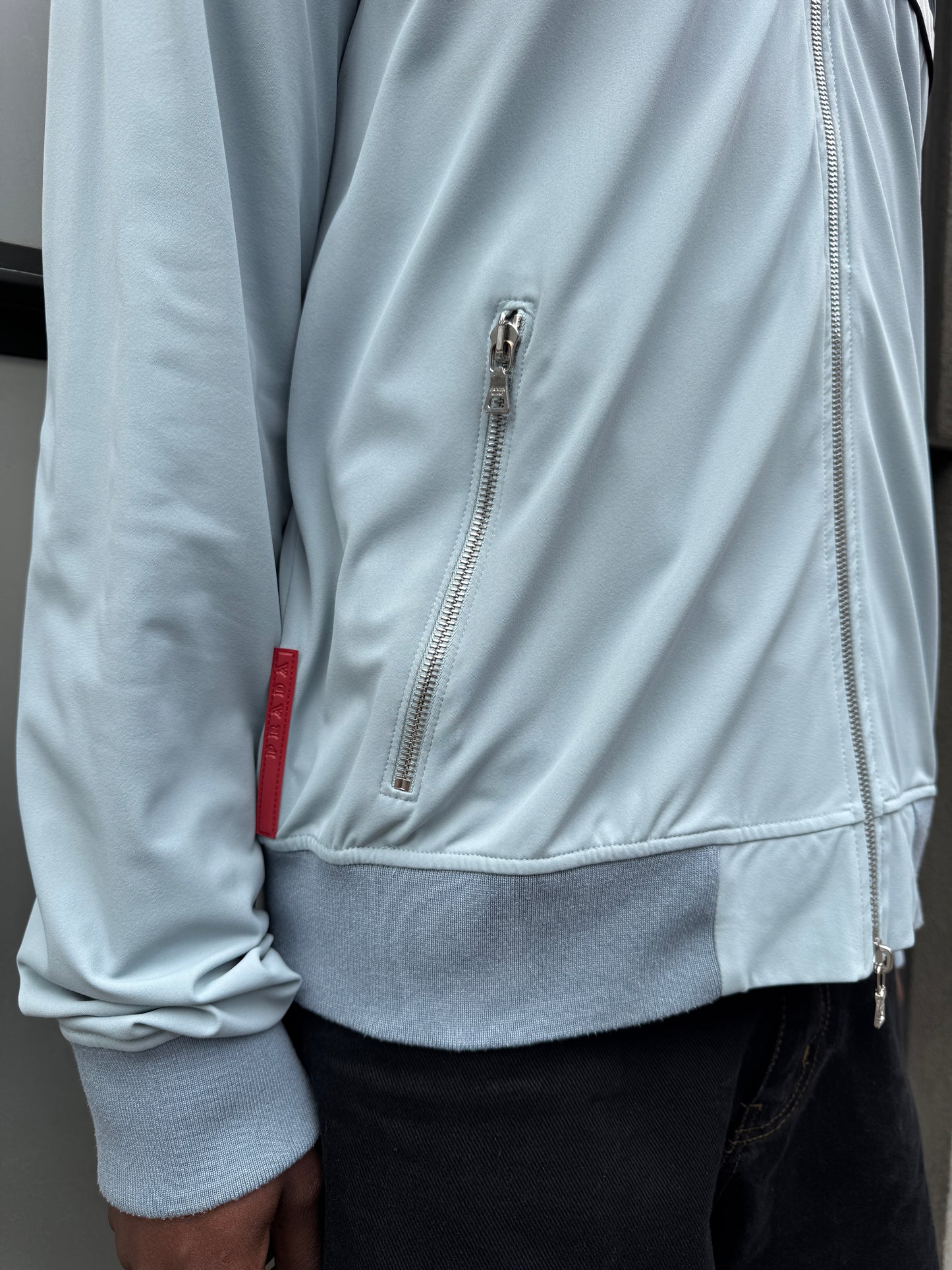 Early 2000’s Prada Sport Navy/Baby Blue Track Jacket