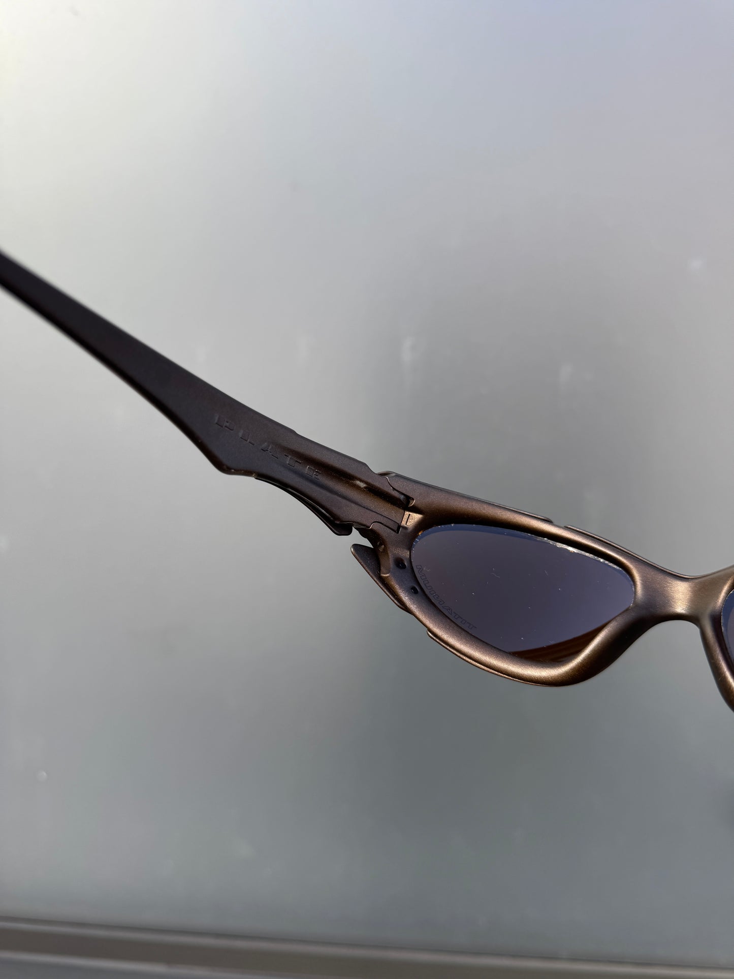 2003 Oakley Plate Bronze / Bronze Iridium Sunglasses