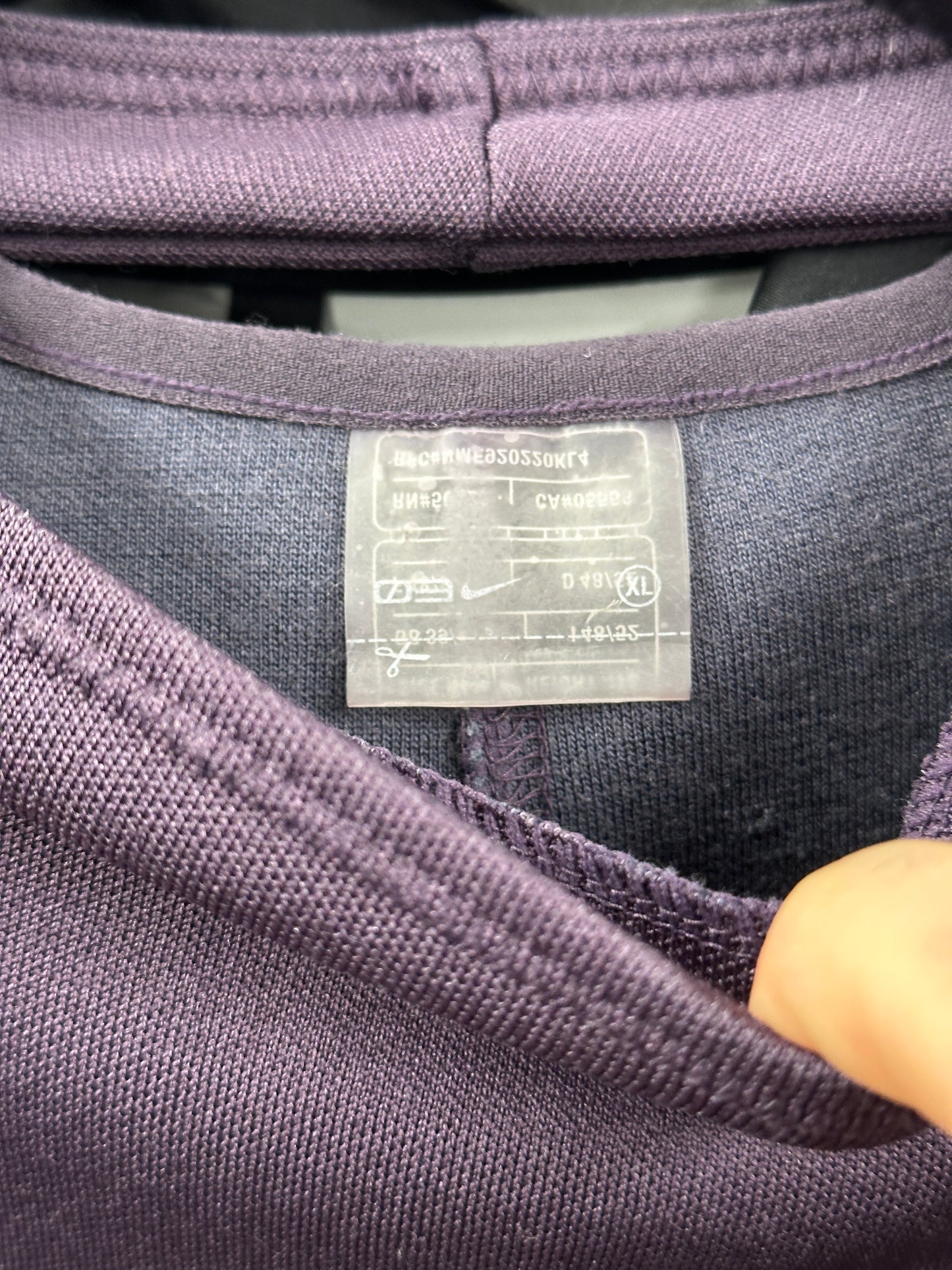Nike 01 Code 'First Grade Tee Unit' Marino Wool Longsleeve Crewneck - Extra Large
