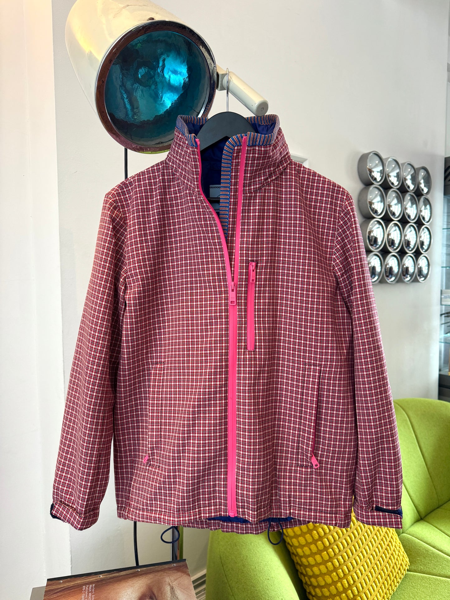 SS17’ Prada Main Line Knitted Plaid Jacket