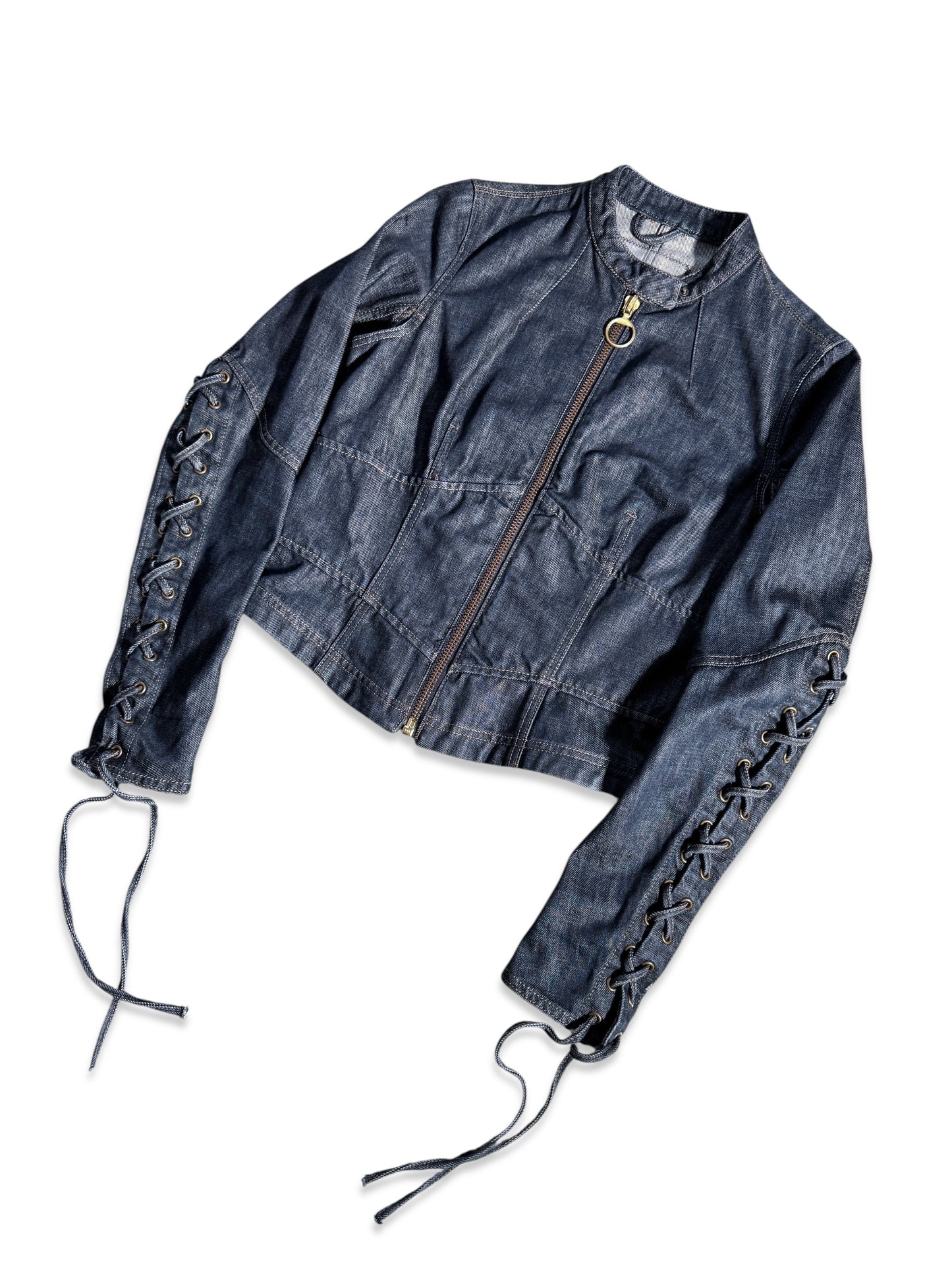 SS03’ Prada Sport Cropped Lace Denim Jacket