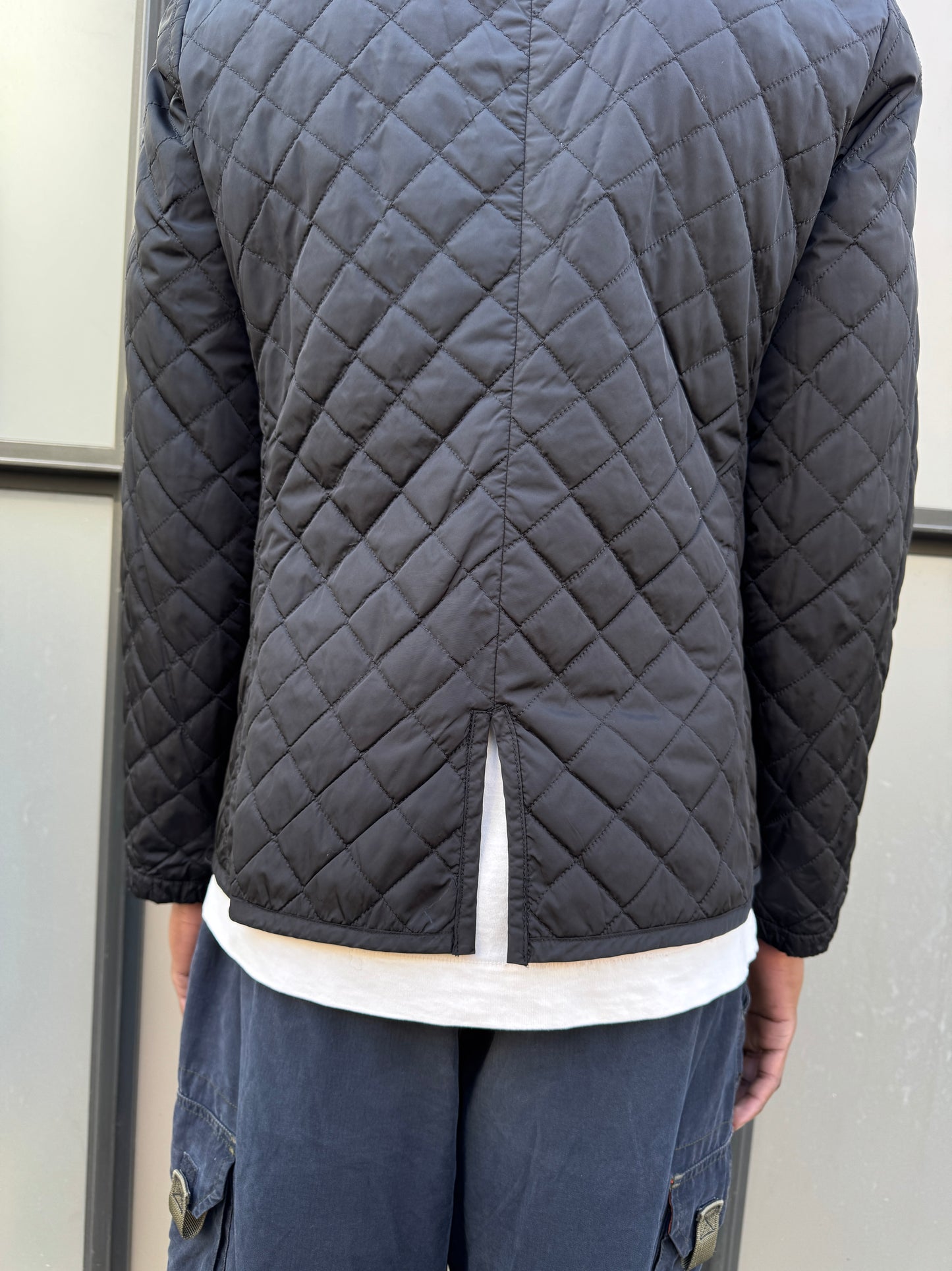 Early 2000’s Prada Jet Black Quilted Jacket