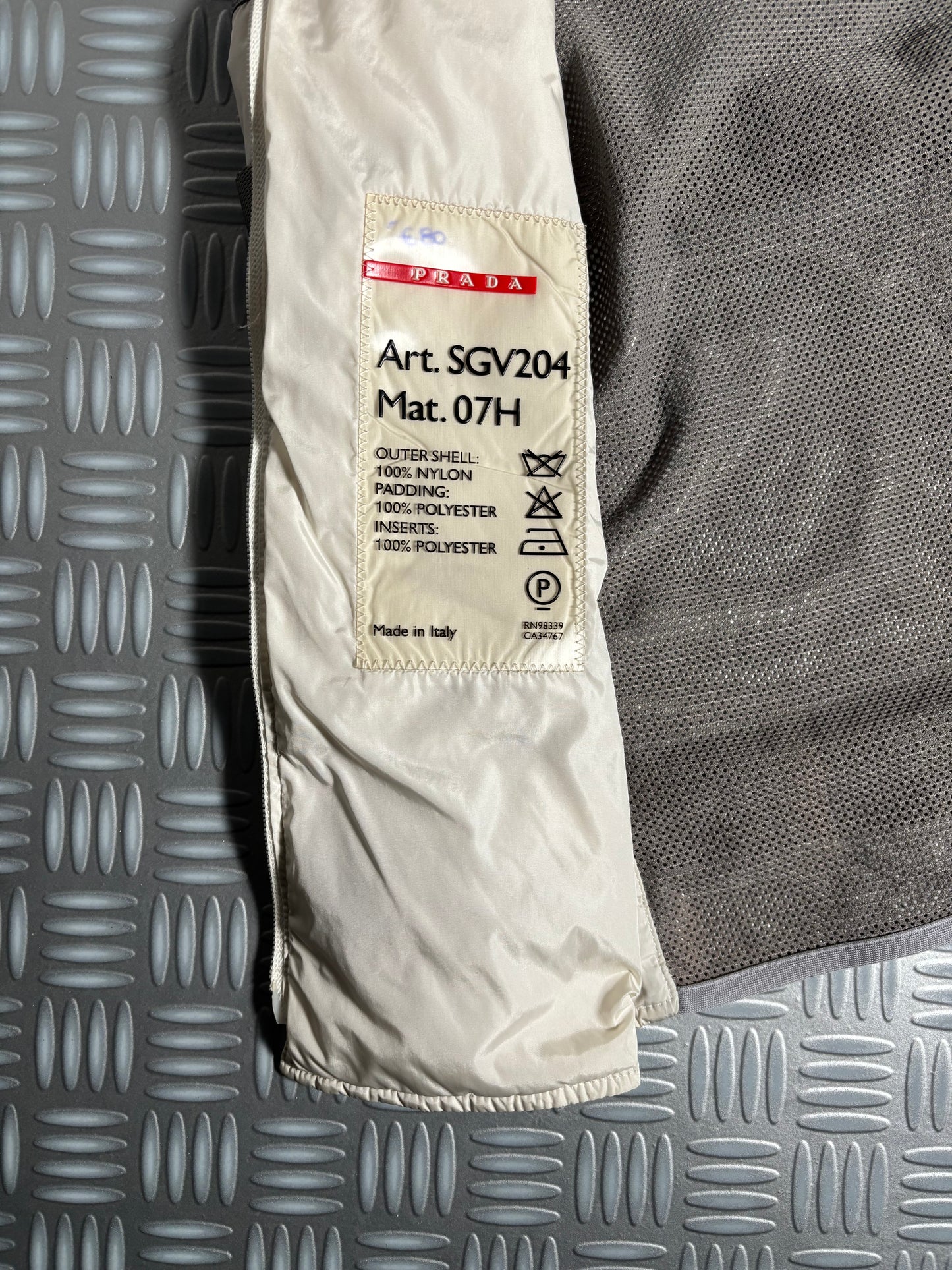 SS00’ Prada Sport White Mesh Bondage Vest