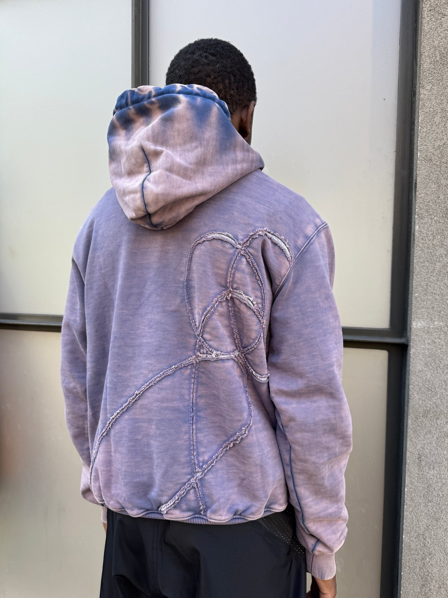 Xlim Overdyed Purple Hoodie