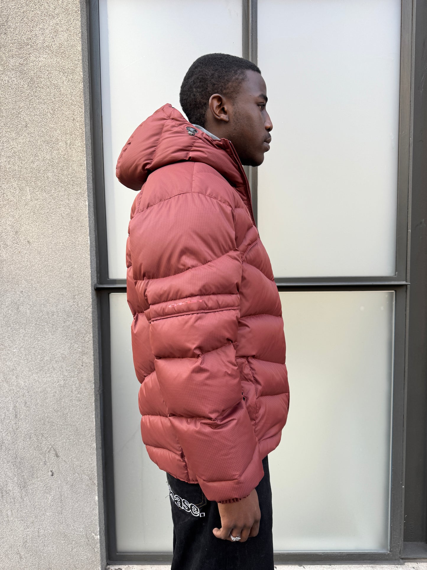 Oakley Software Burgundy Padded Puffer Jacket