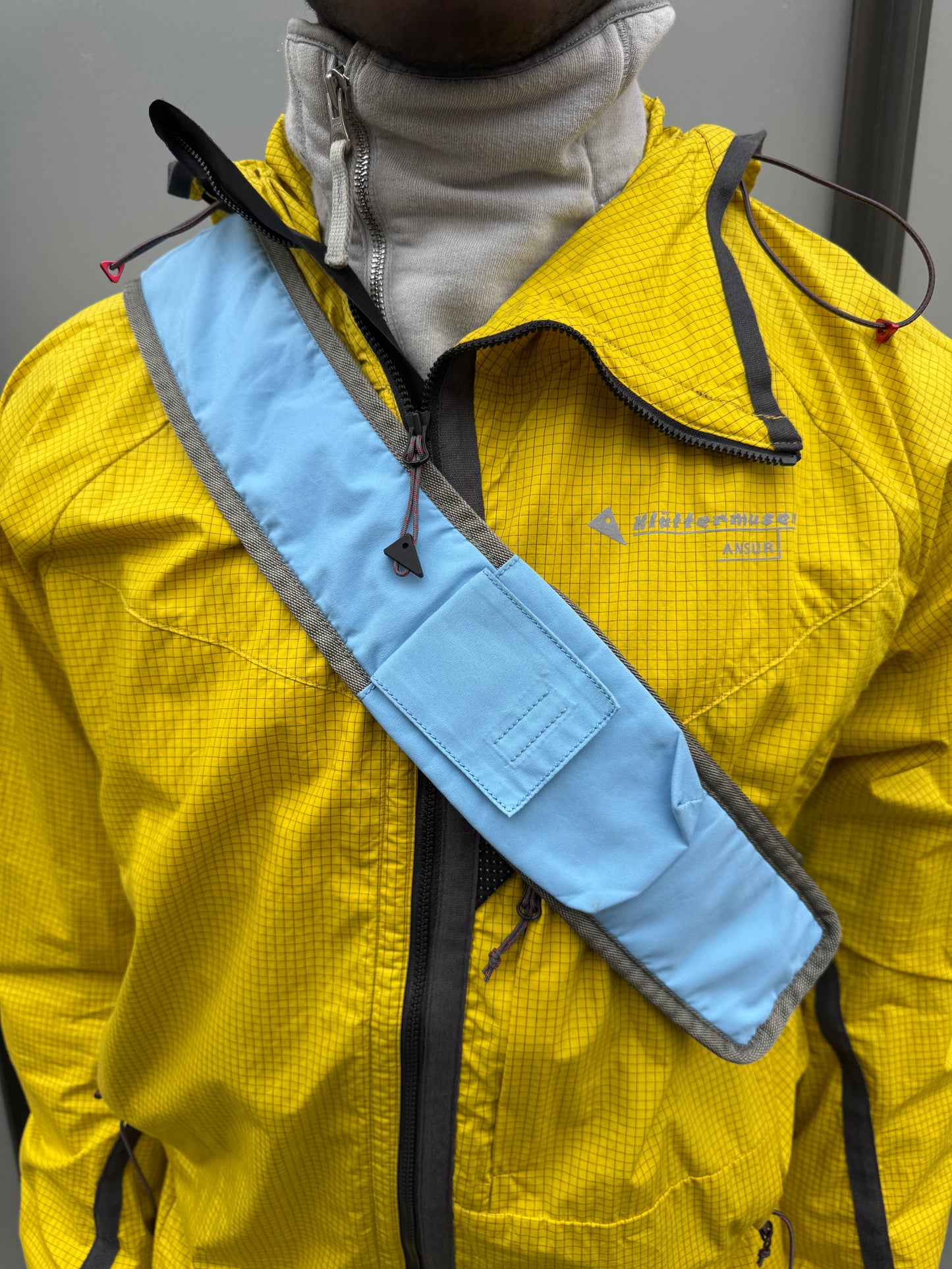 Early 2000's Prada Sport Baby Blue Multi Pocket Cross Body Bag