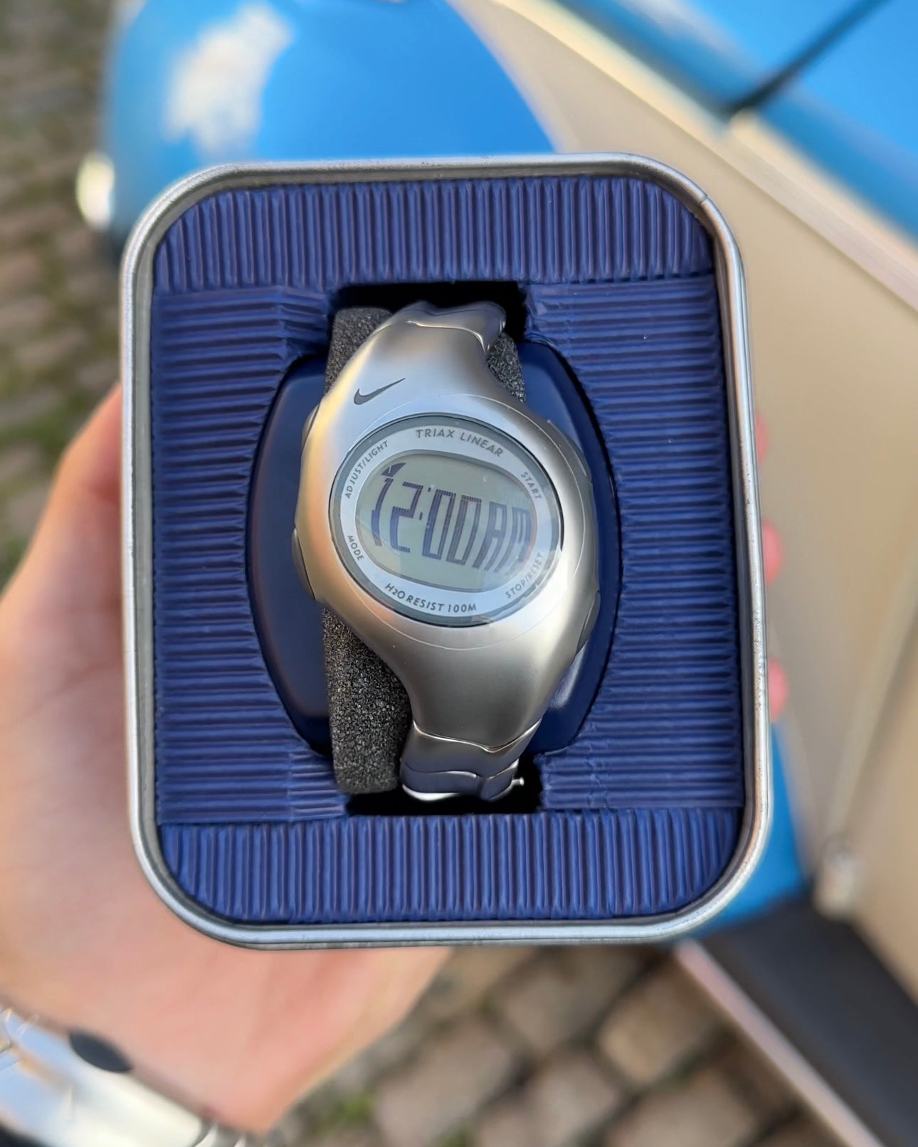 Early 2000’s Nike Stainless Steel Triax Linear Analog Watch