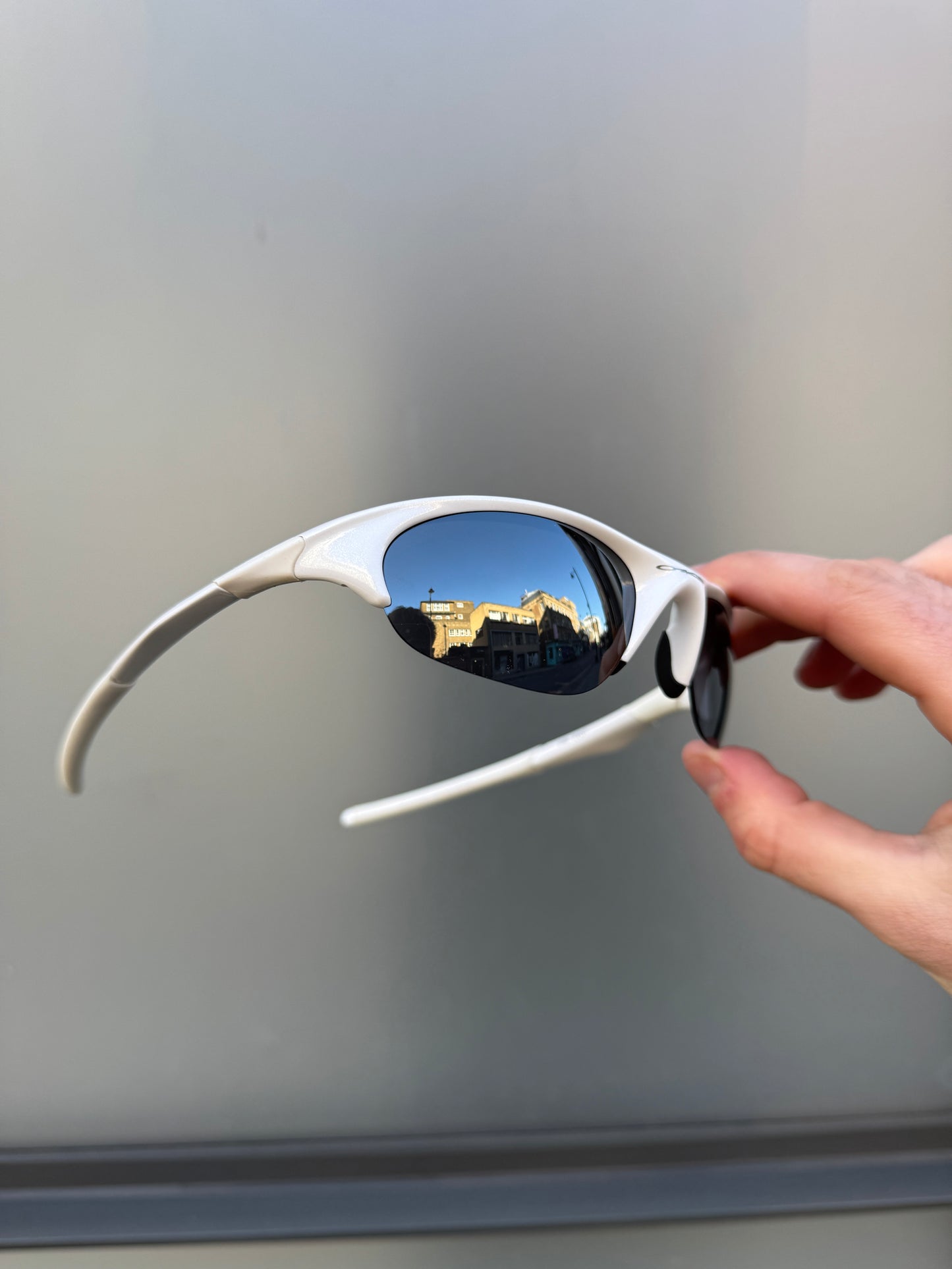 Oakley Half Jacket Pure White Sunglasses