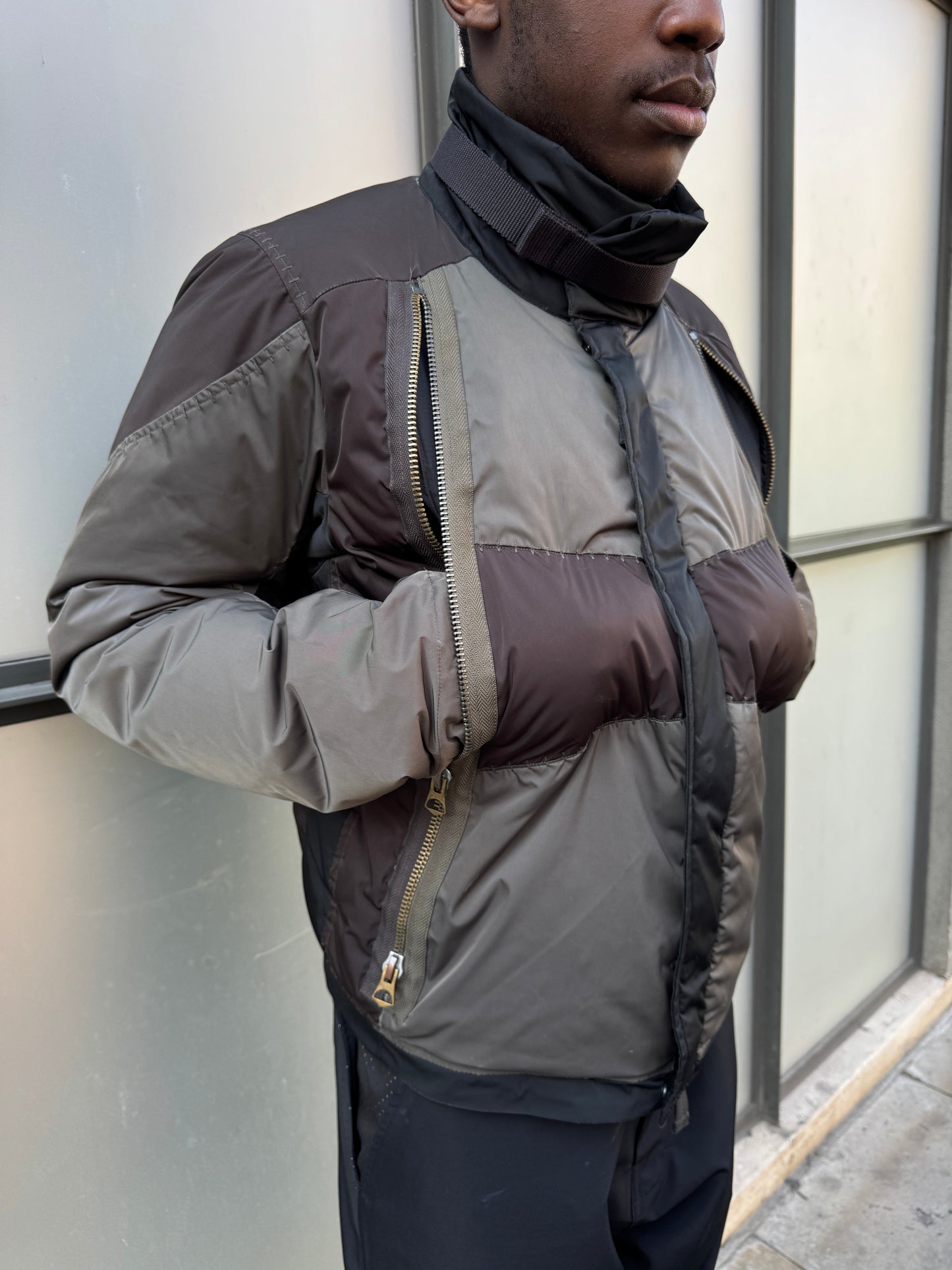 Early 2000’s Marithe Francois + Girbaud Patchwork Multi Pocket Jacket
