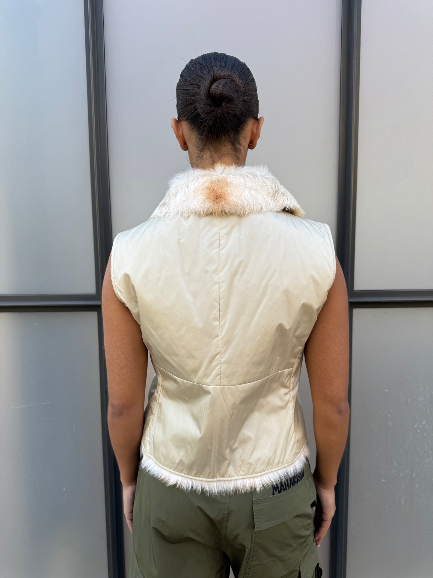 Early 2000's Prada Dyed Goat Fur Lined Vest