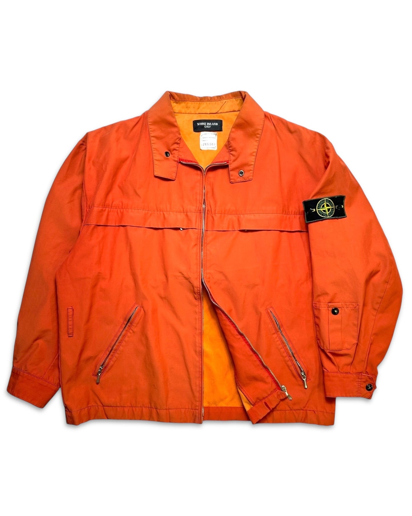 1989 Stone Island Golf Orange Chore Jacket