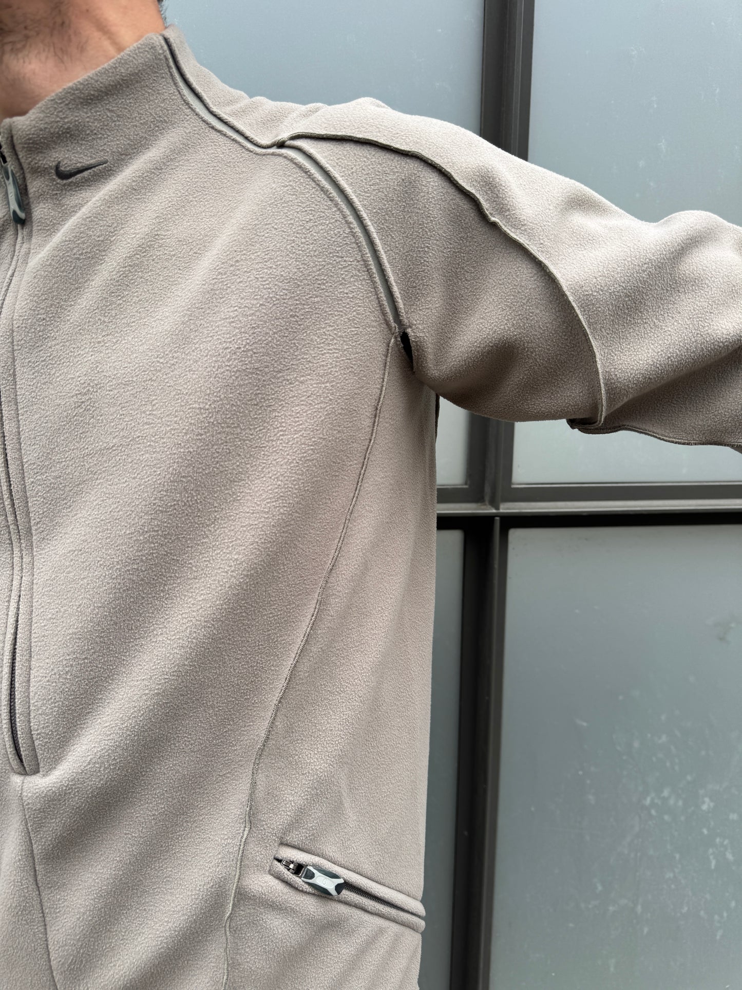 2003 Nike ‘MB1’ Mobius Mini Swoosh Technical Half Zip Fleece