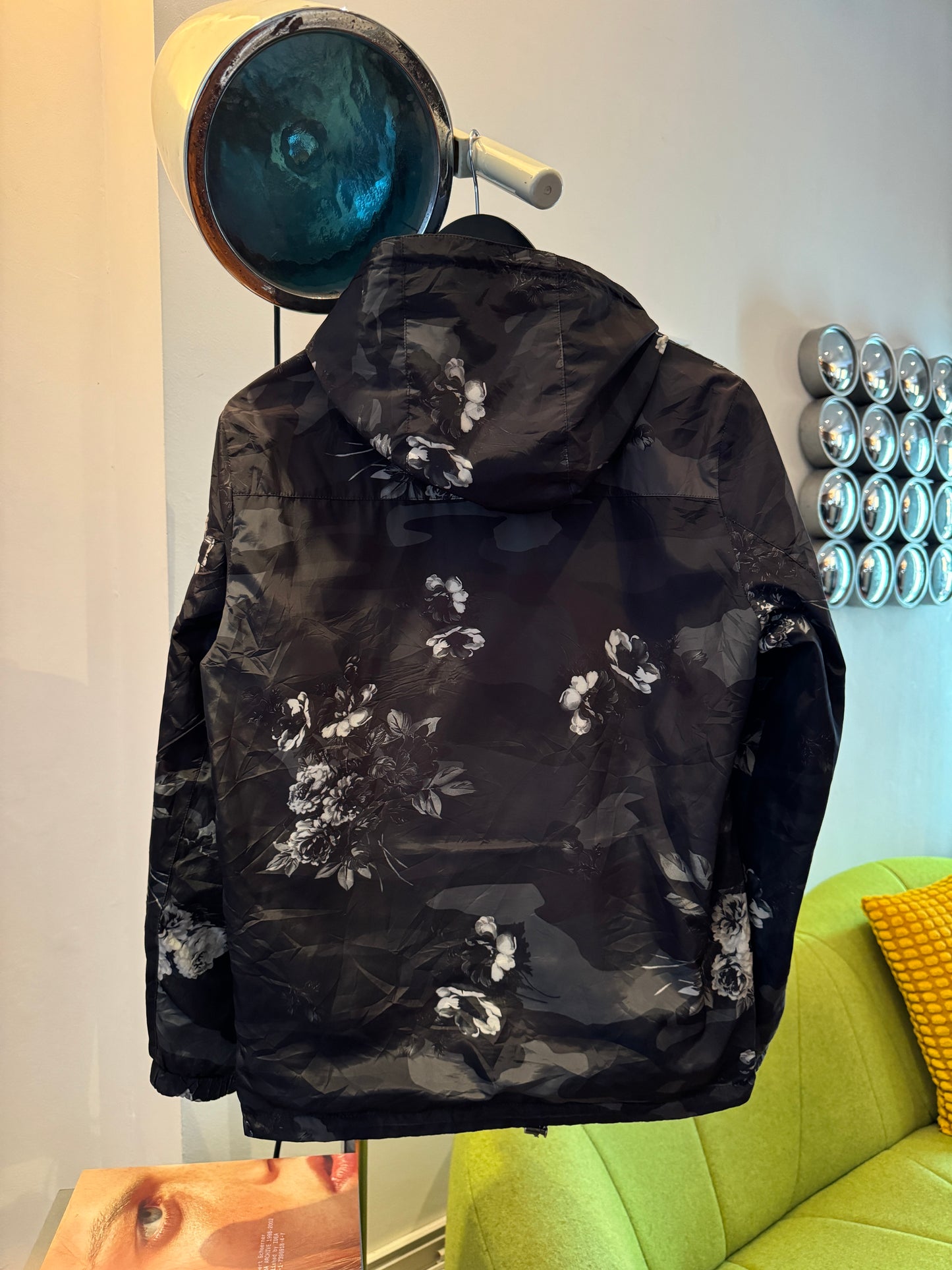 Prada Mainline Reversible Camo/Flowers Print Nylon Jacket