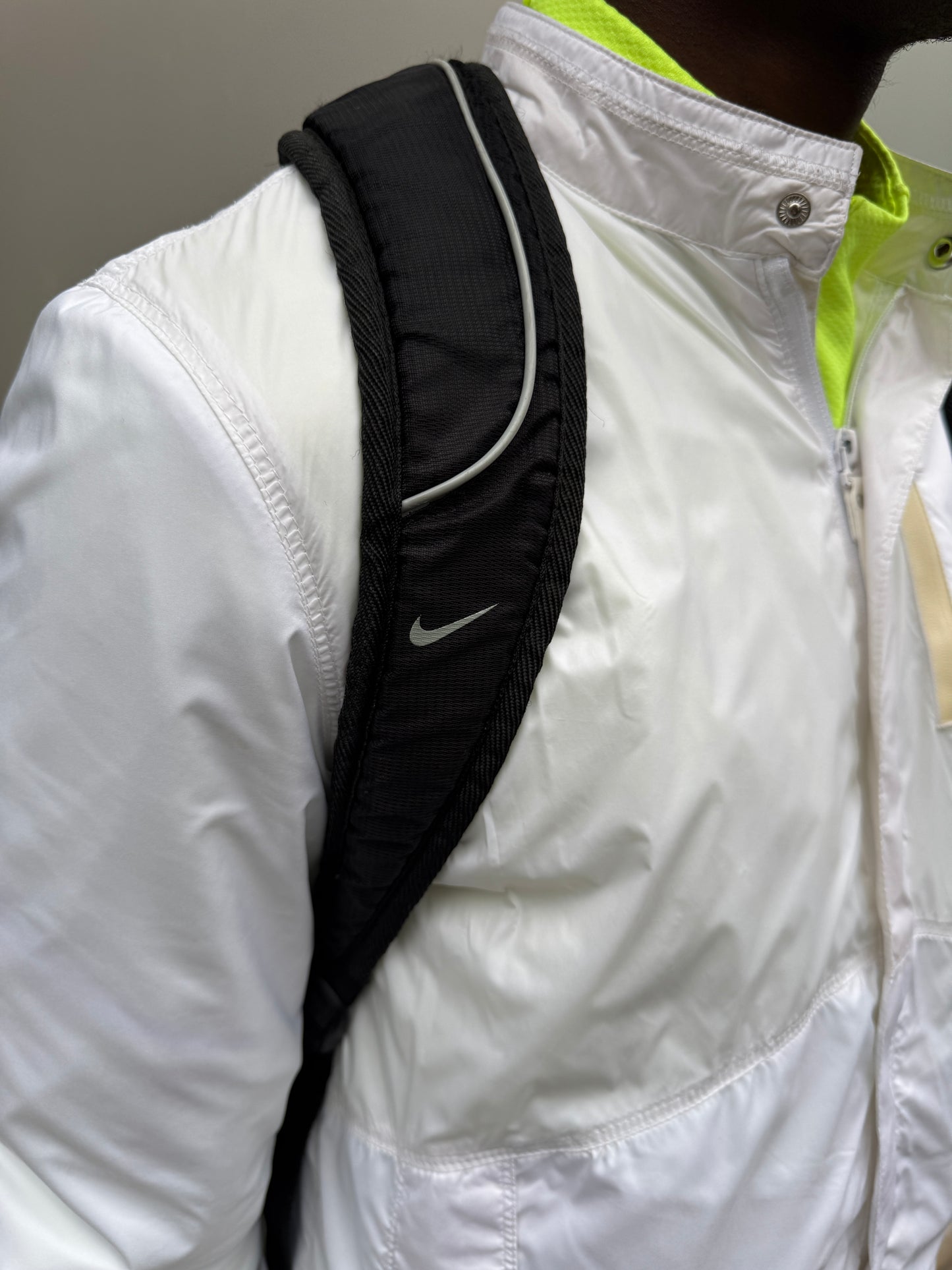 Early 2000’s Nike Big Swoosh Black Mesh Back Pack