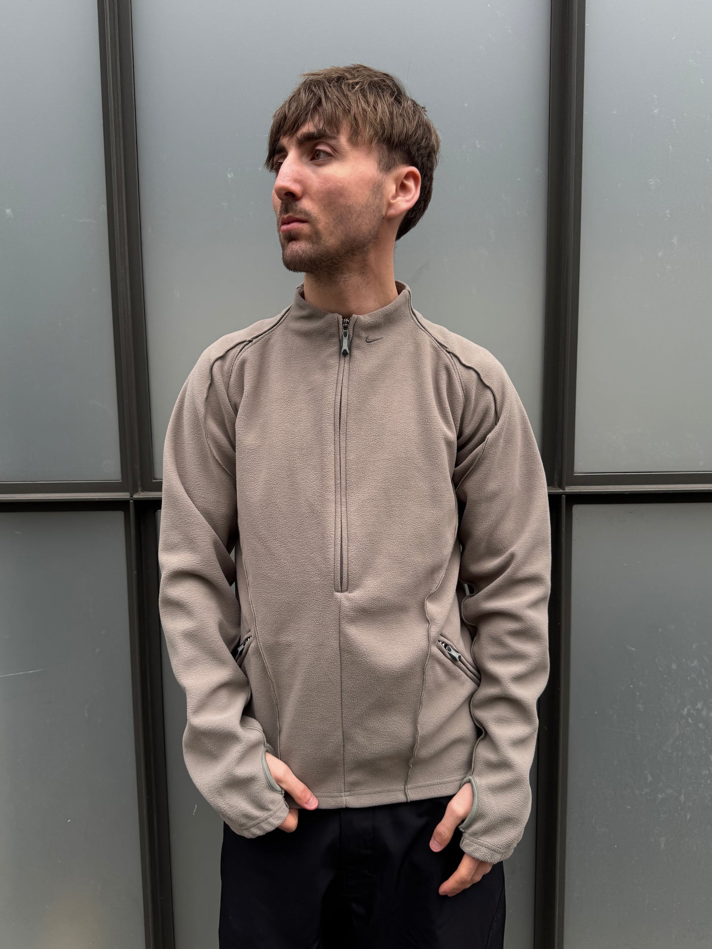 2003 Nike ‘MB1’ Mobius Mini Swoosh Technical Half Zip Fleece