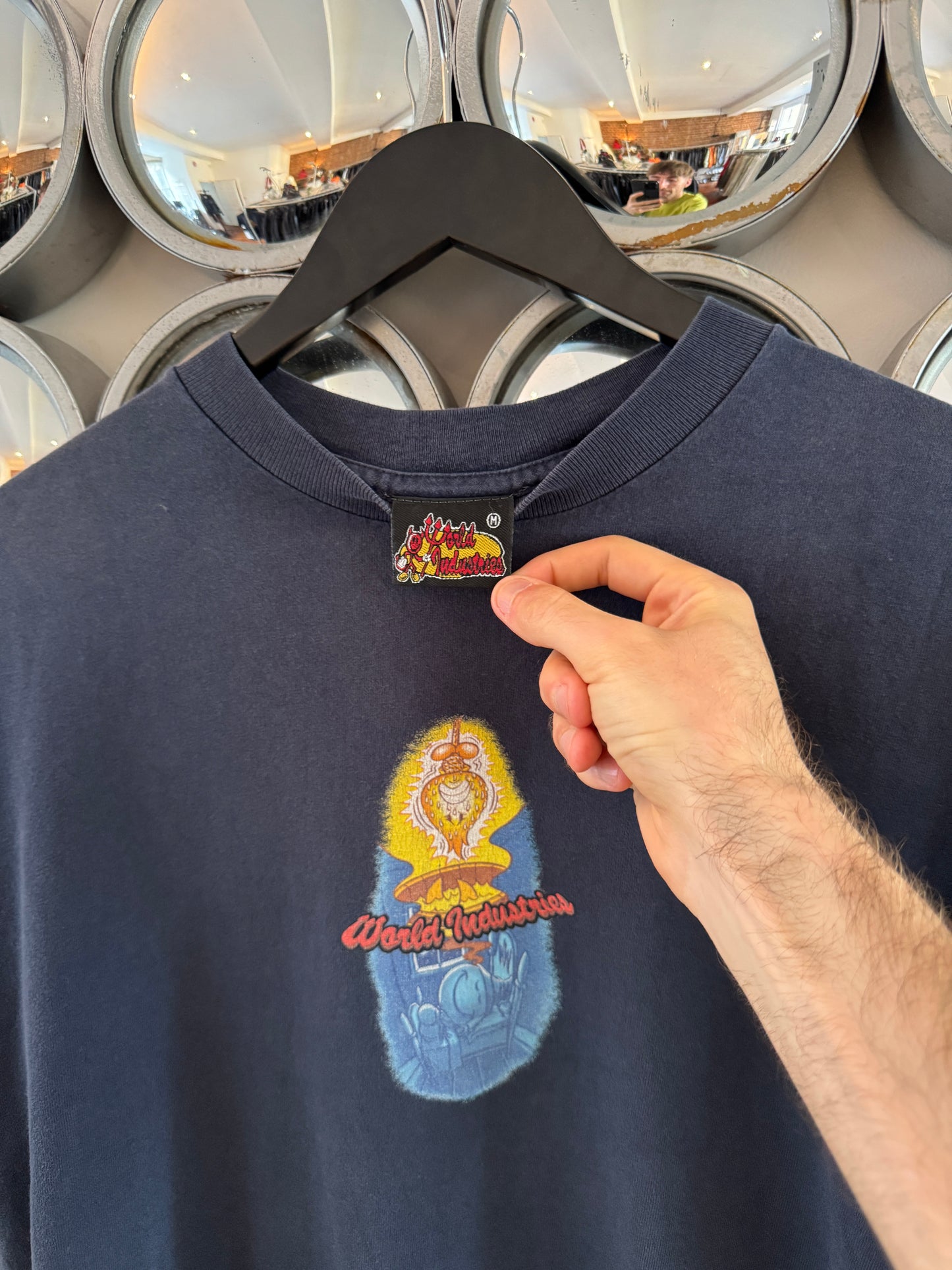 1990’s World Industries Skateboards Wet Willy & Flame Boy Graphic Tee